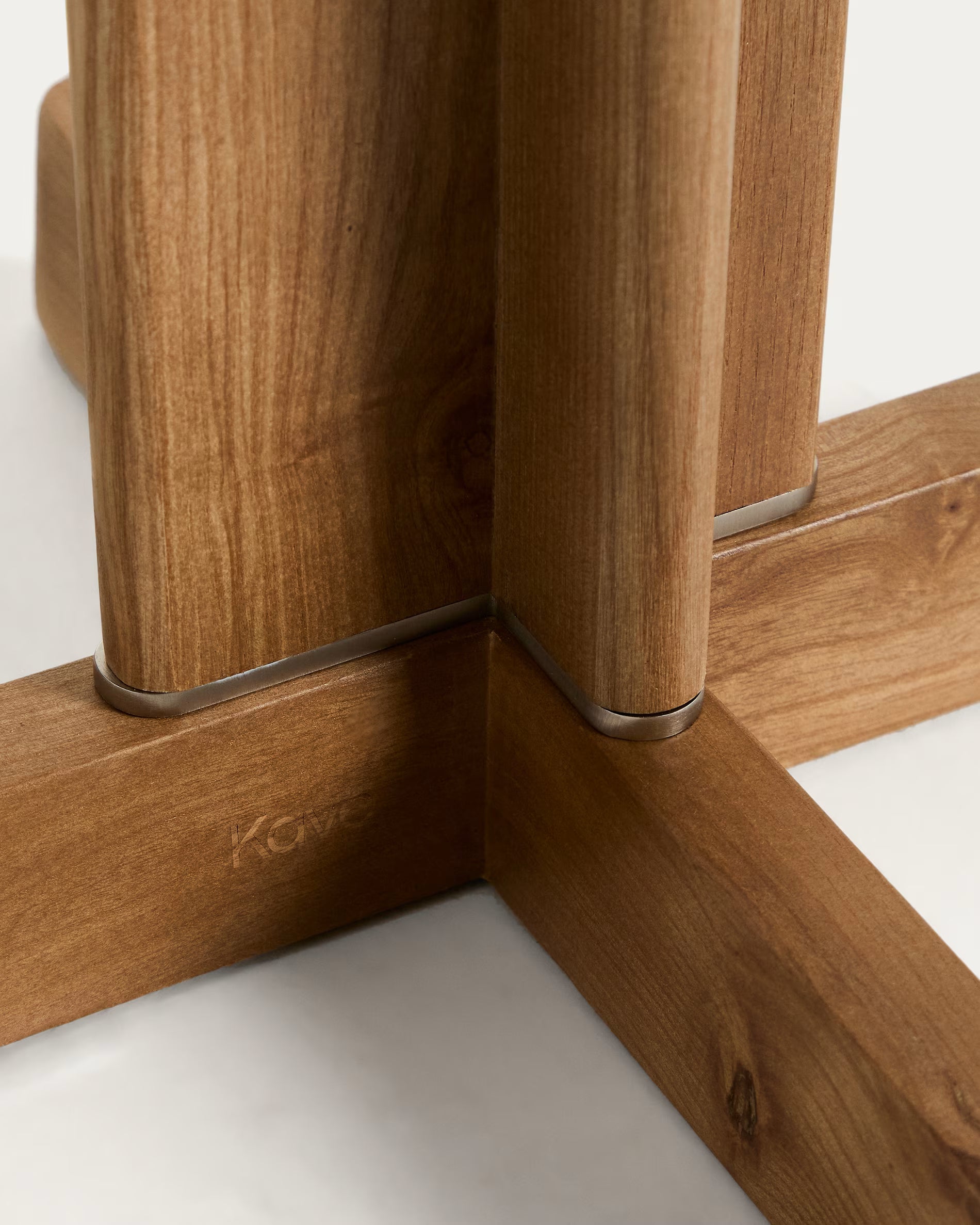 Vloerlamp NIANI grijs met houten voet