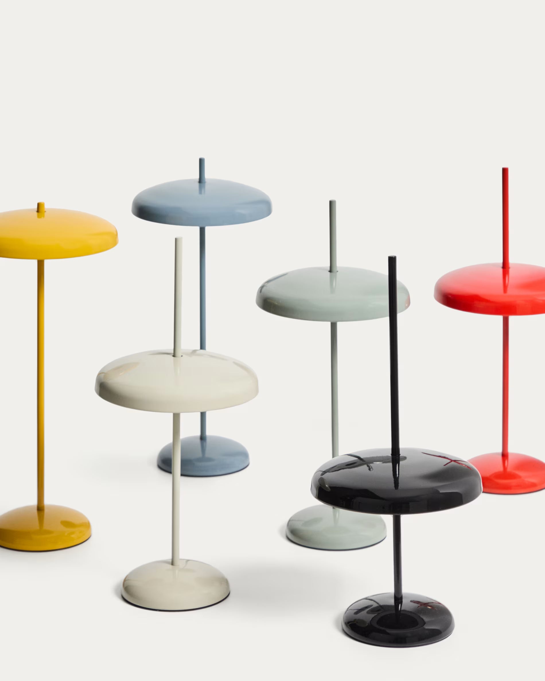 Draagbare lamp PORTE lichtgrijs