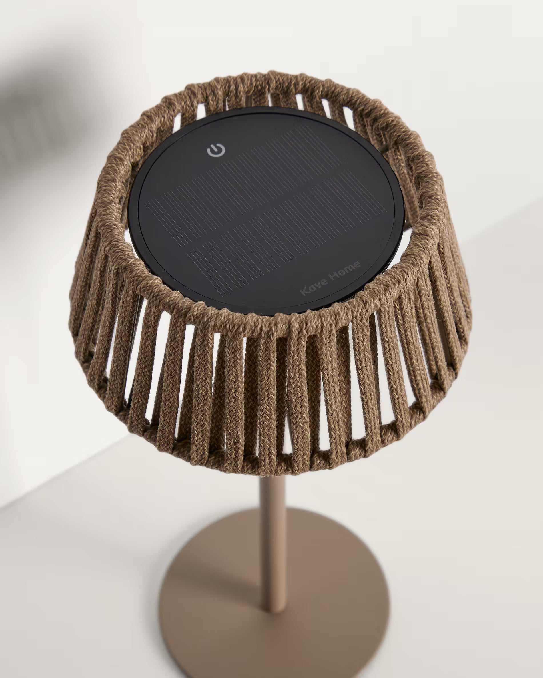 Lampa ogrodowa solarna ALDET beżowy – Kave Home