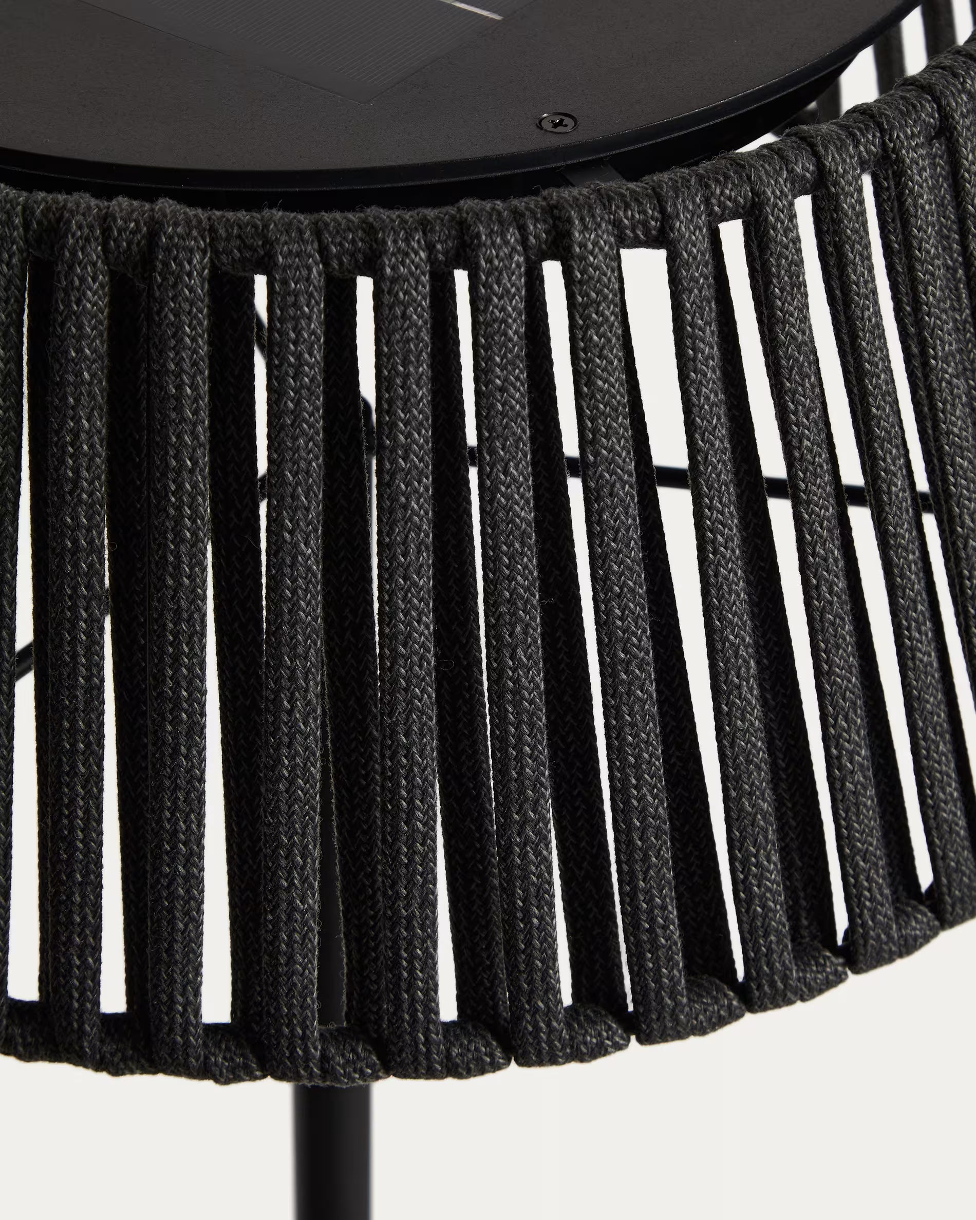 Lampa ogrodowa podłogowa solarna ALDET czarny z oświetleniem LED