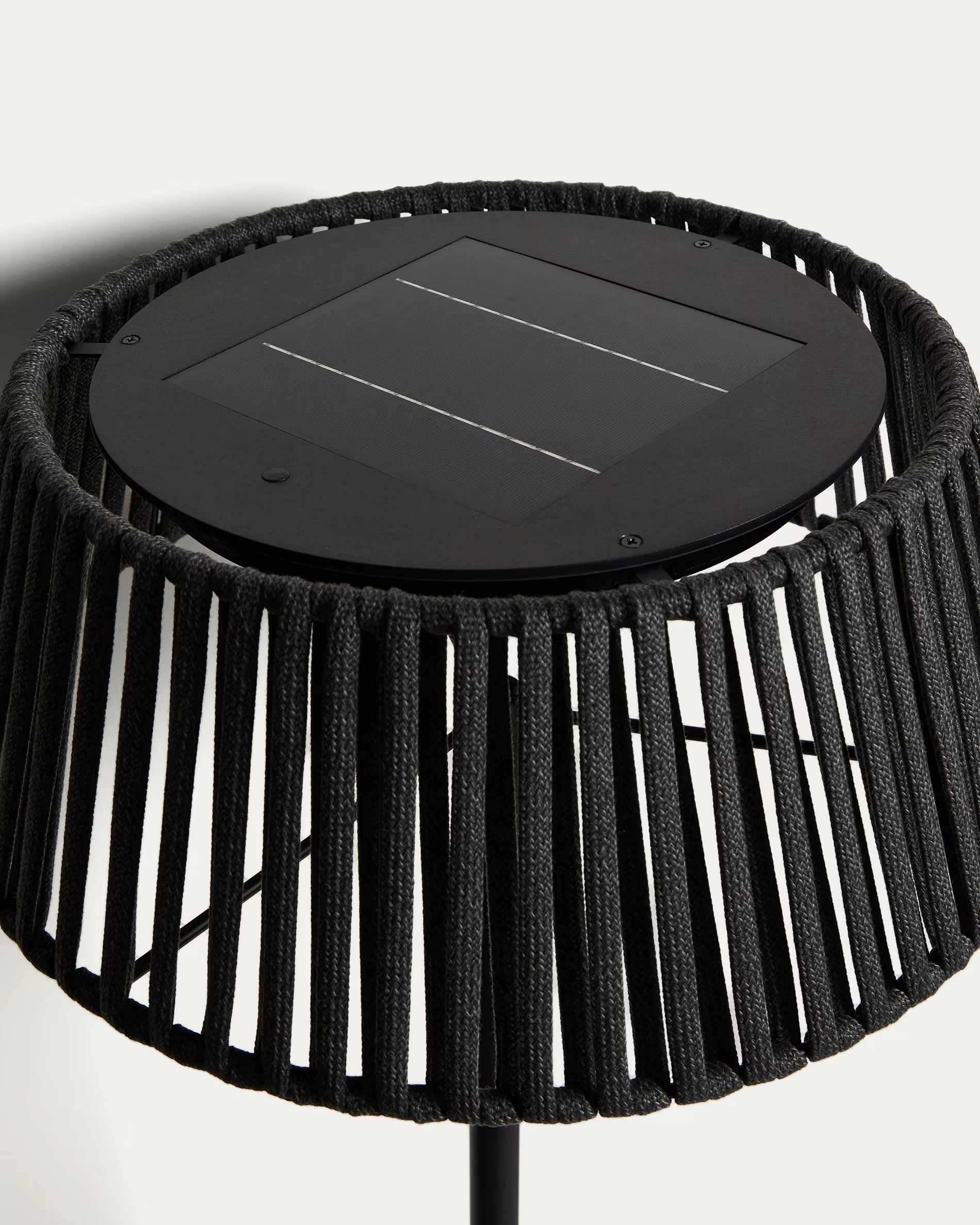 Lampa ogrodowa podłogowa solarna ALDET czarny – styl nowoczesny