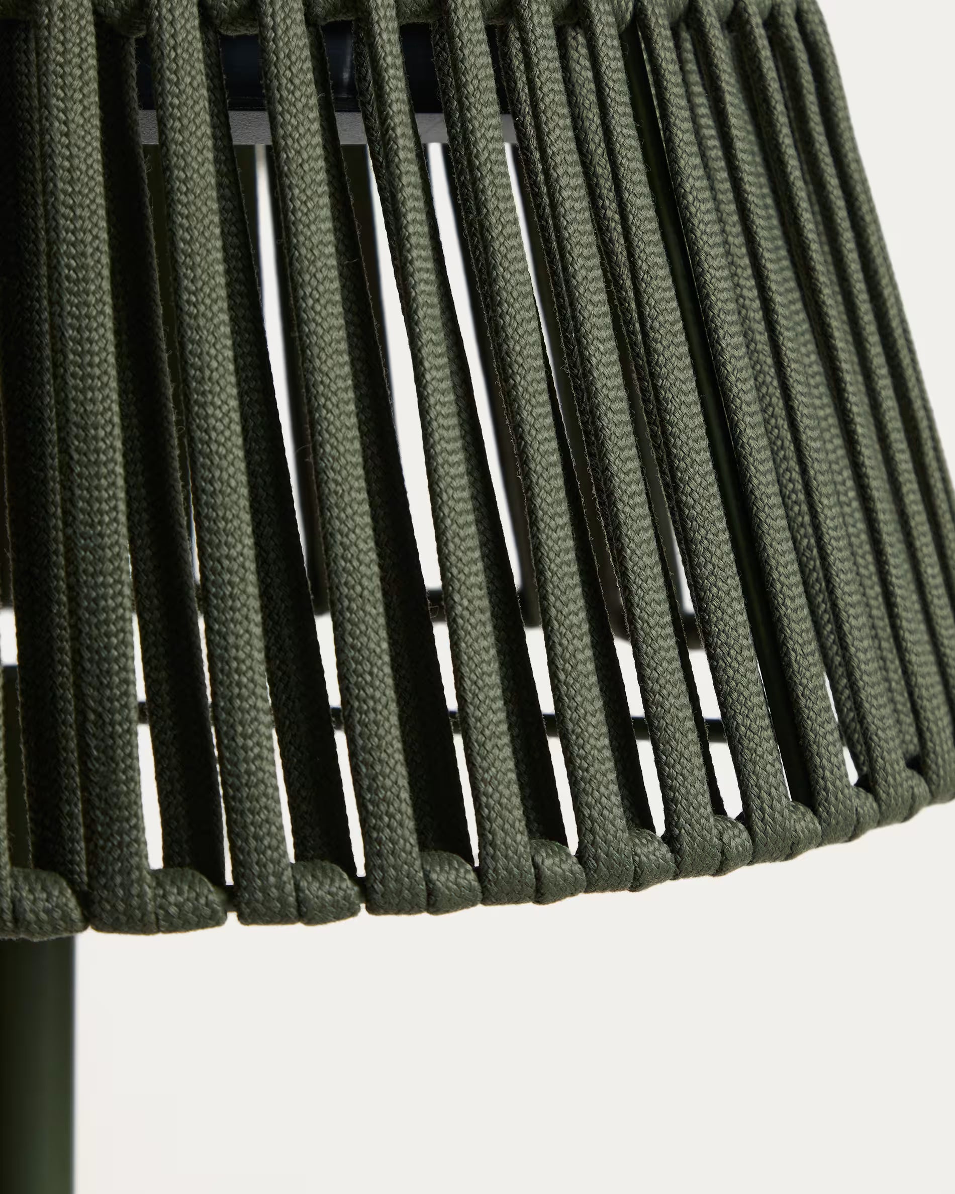 Lampa ogrodowa podłogowa solarna ALDET zielony z oświetleniem LED