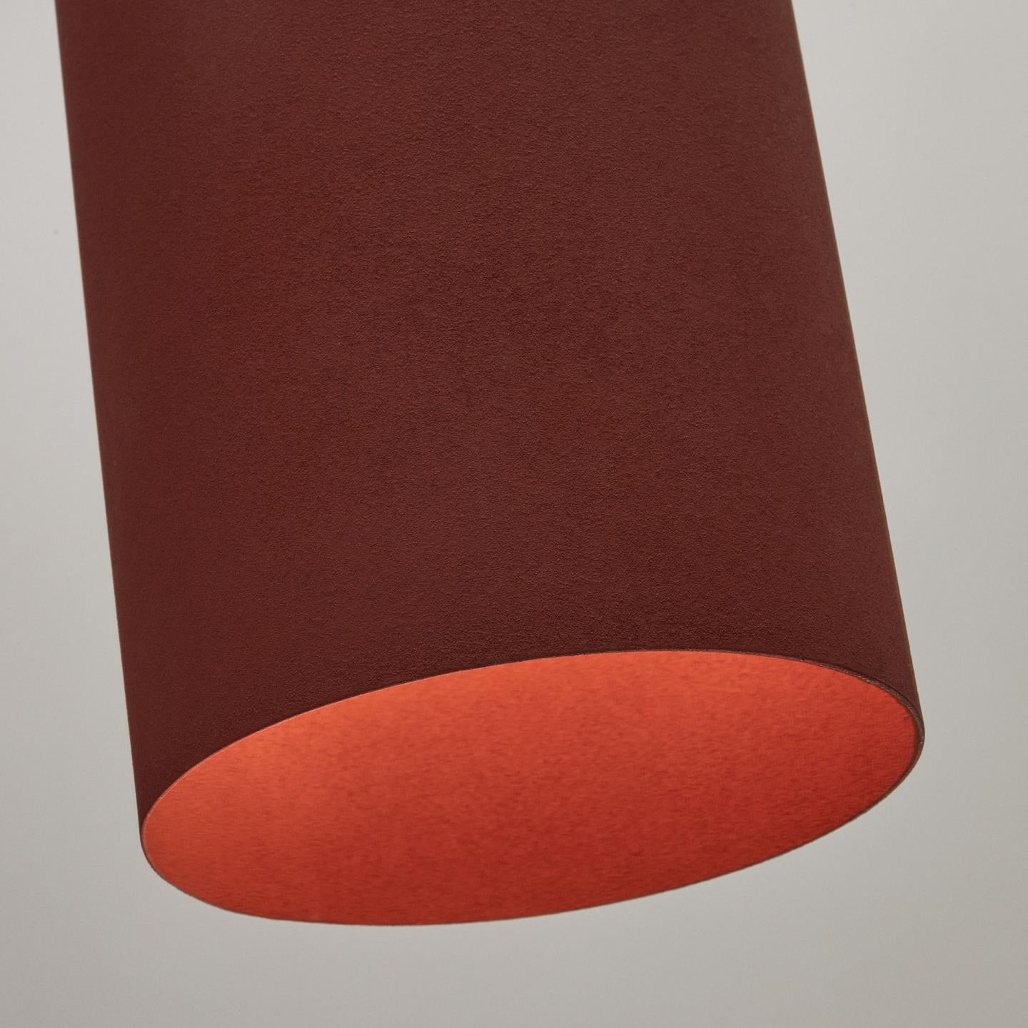 Lampa wisząca PERALTA terakotowy – metal