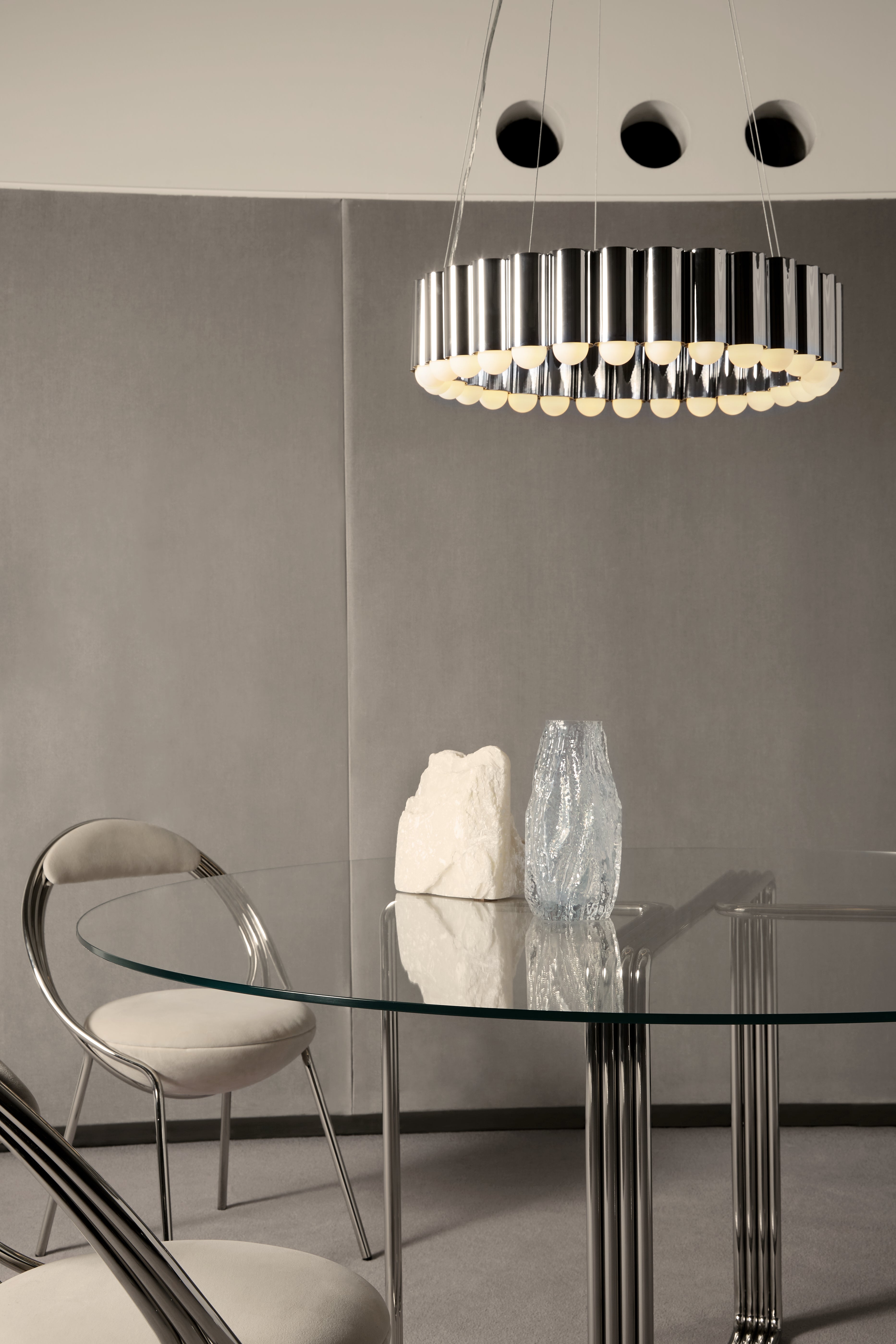 Lampa wisząca CAROUSEL chromowany