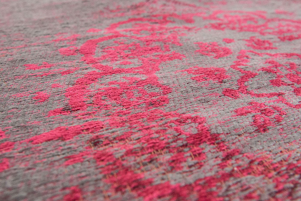 Medillon pink flash rug pink-gray