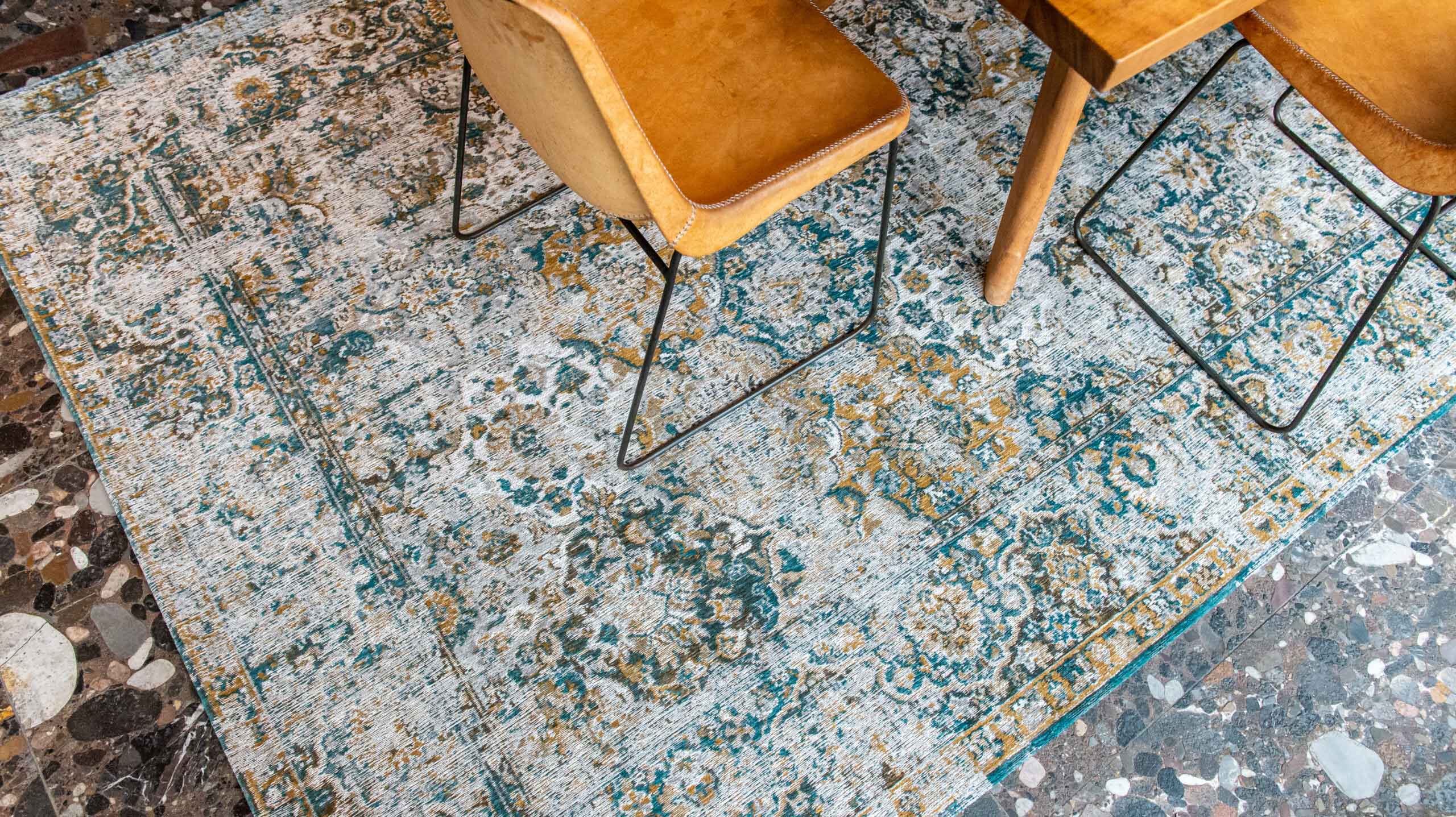 Vloerkleed BAKTHIARI FENER bruin-grijs