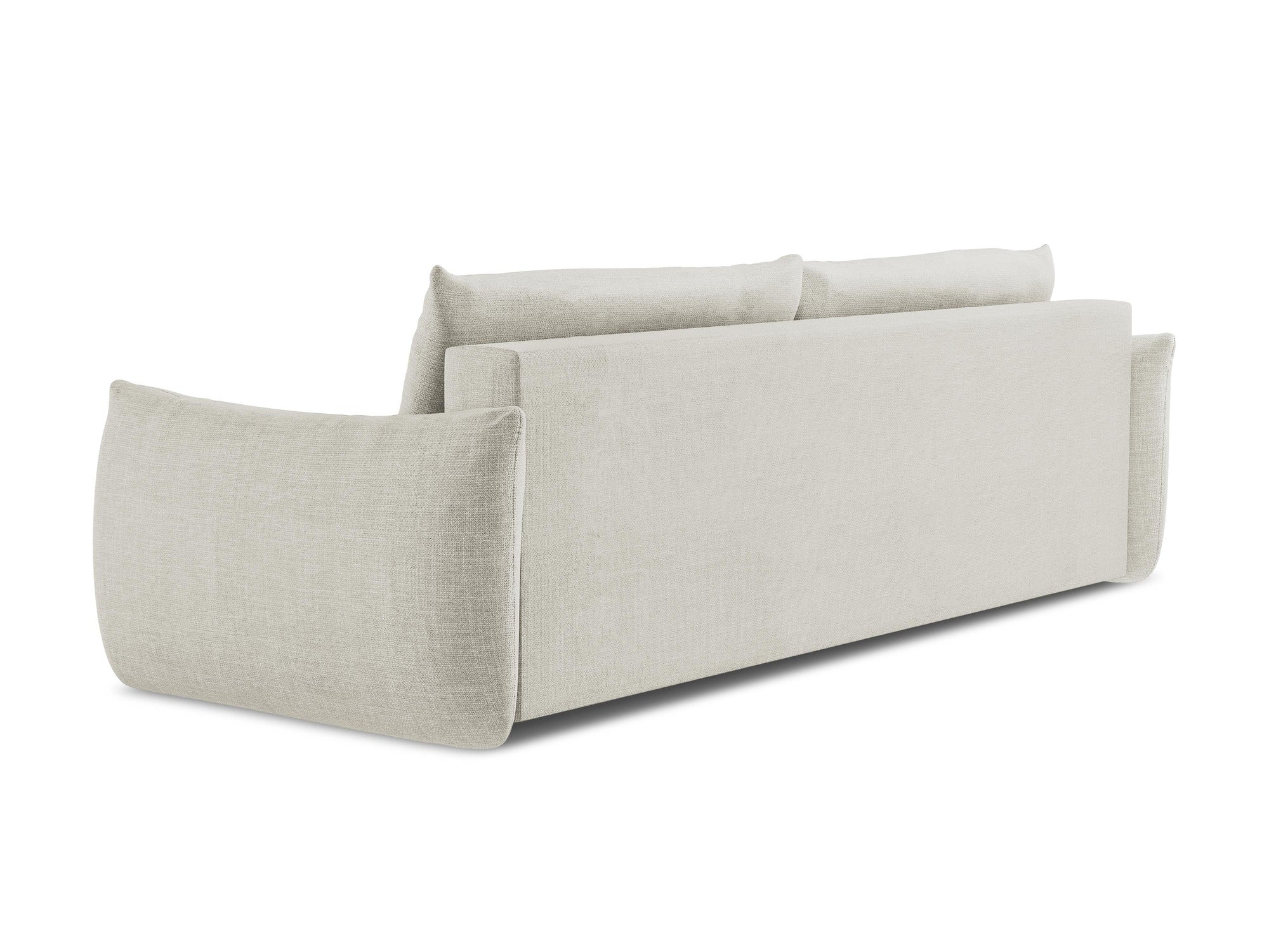 Sofa 3-zits met slaapfunctie LEILA lichtbeige