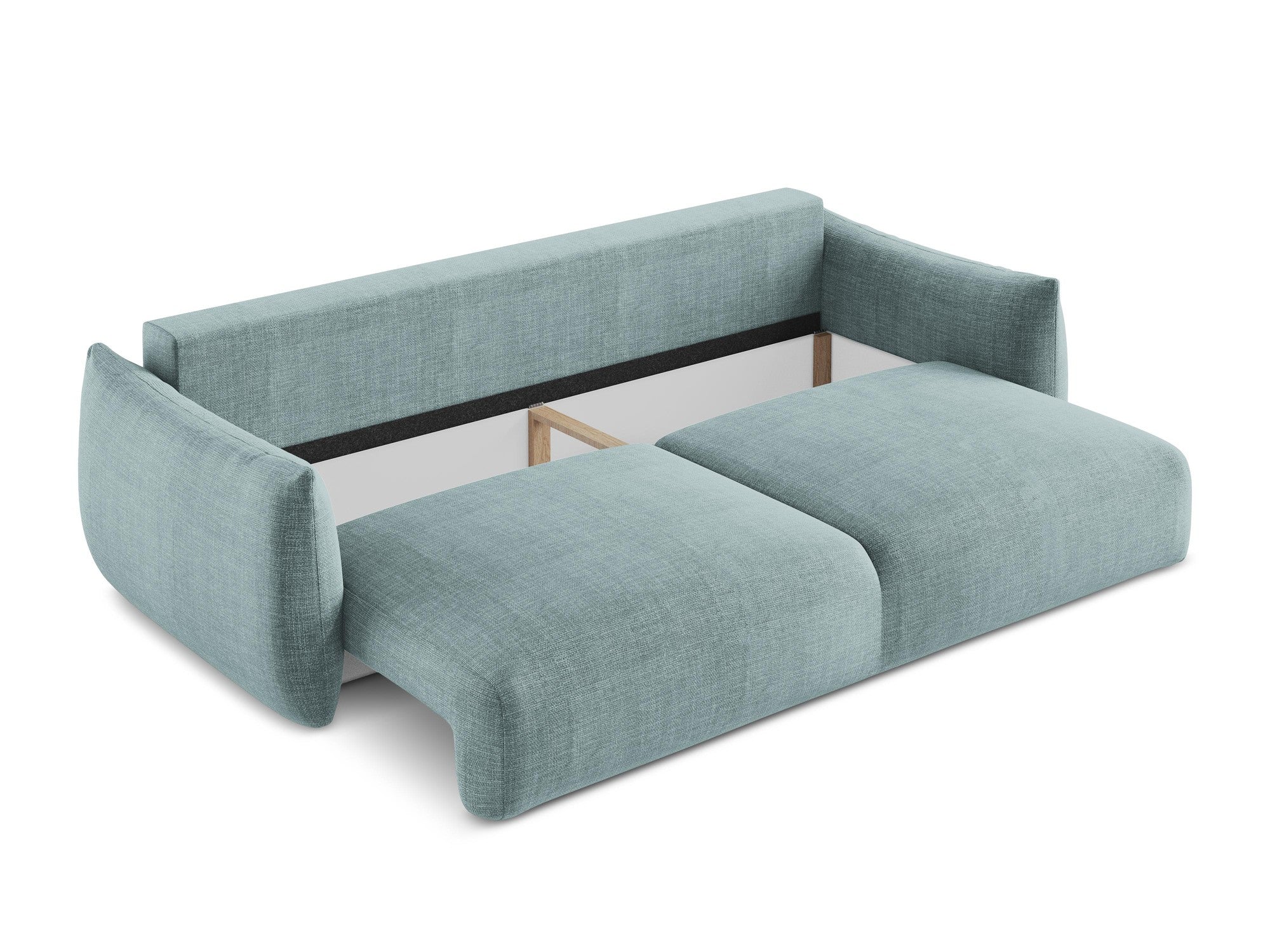 Sofa für 3 Personen mit Schlaf-Funktion LEILA in jeansblau