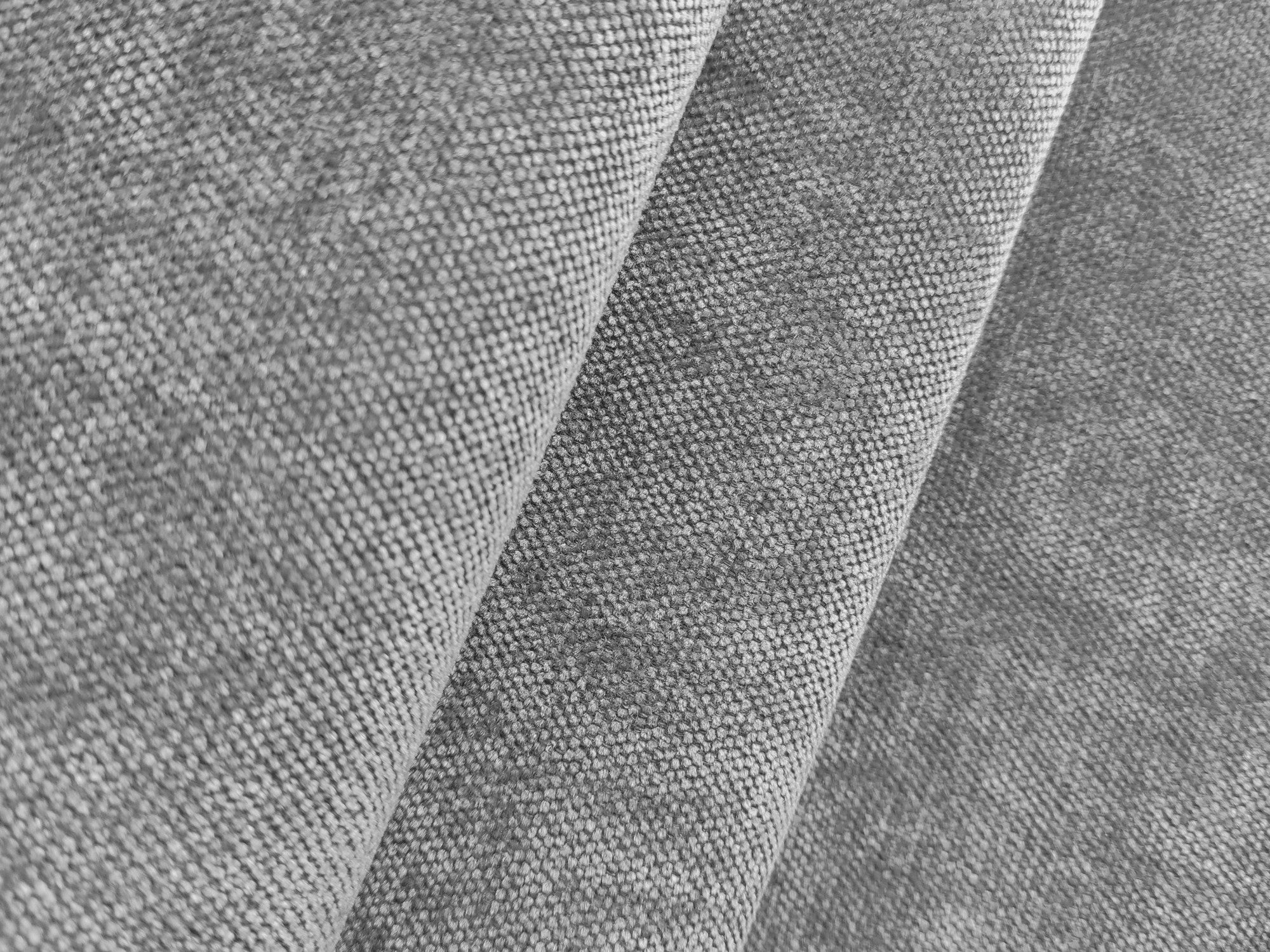 Sofa für 3 Personen mit Schlaf-Funktion LEILA hellgrau Chenille