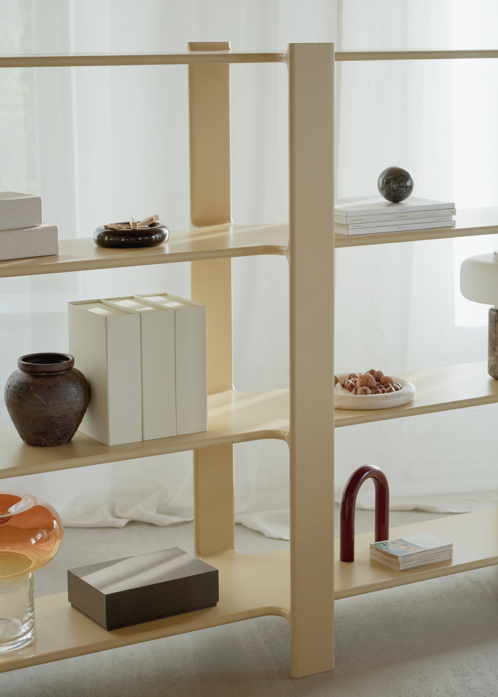 LIGO DUO Shelf cobalt oak wood