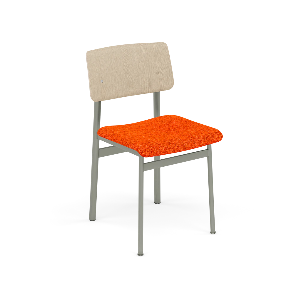Gepersonaliseerde LOFT stoel met een vuilgroene basis