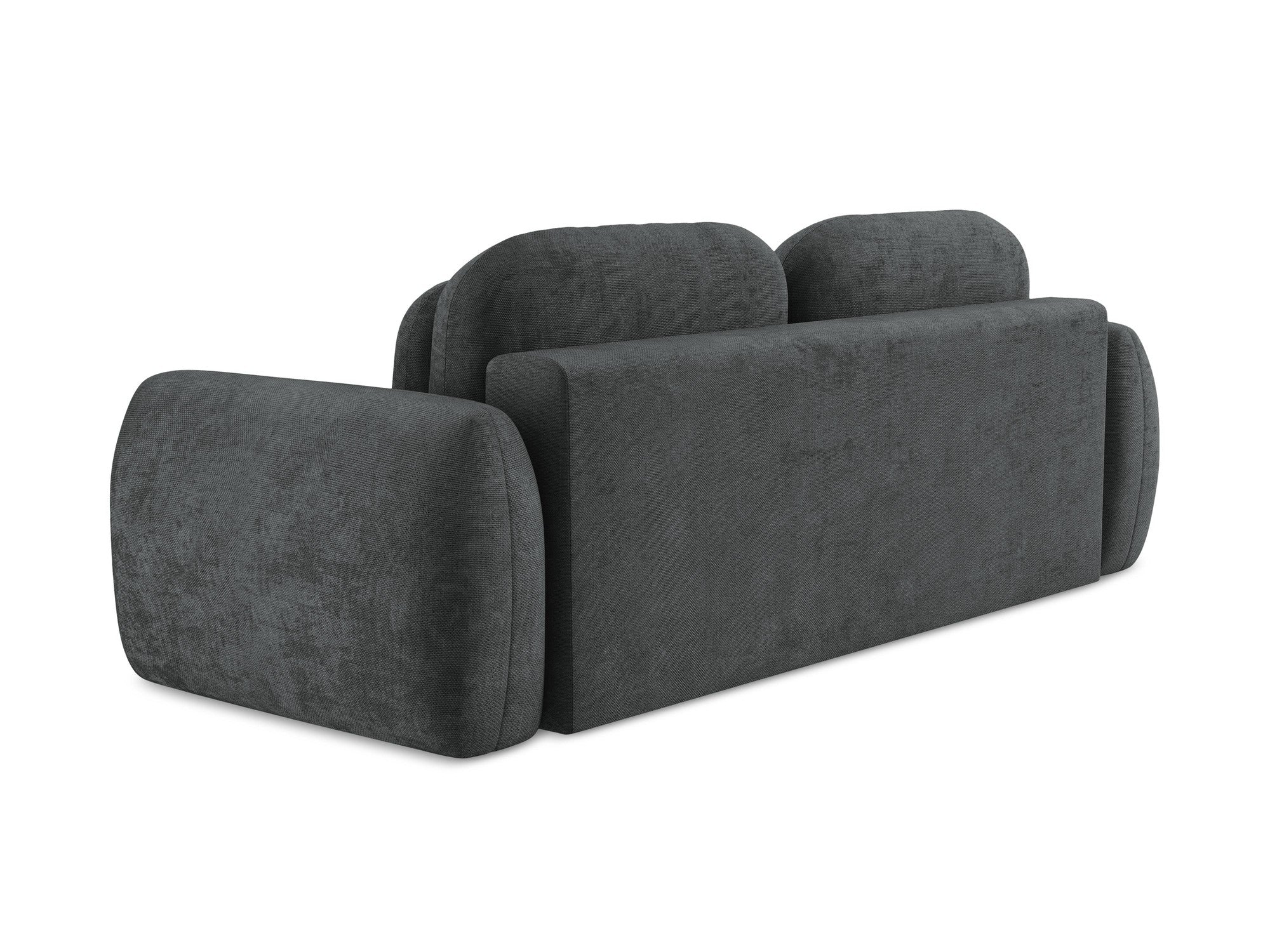 3-zitsbank met slaapfunctie LOHI donkergrijs chenille
