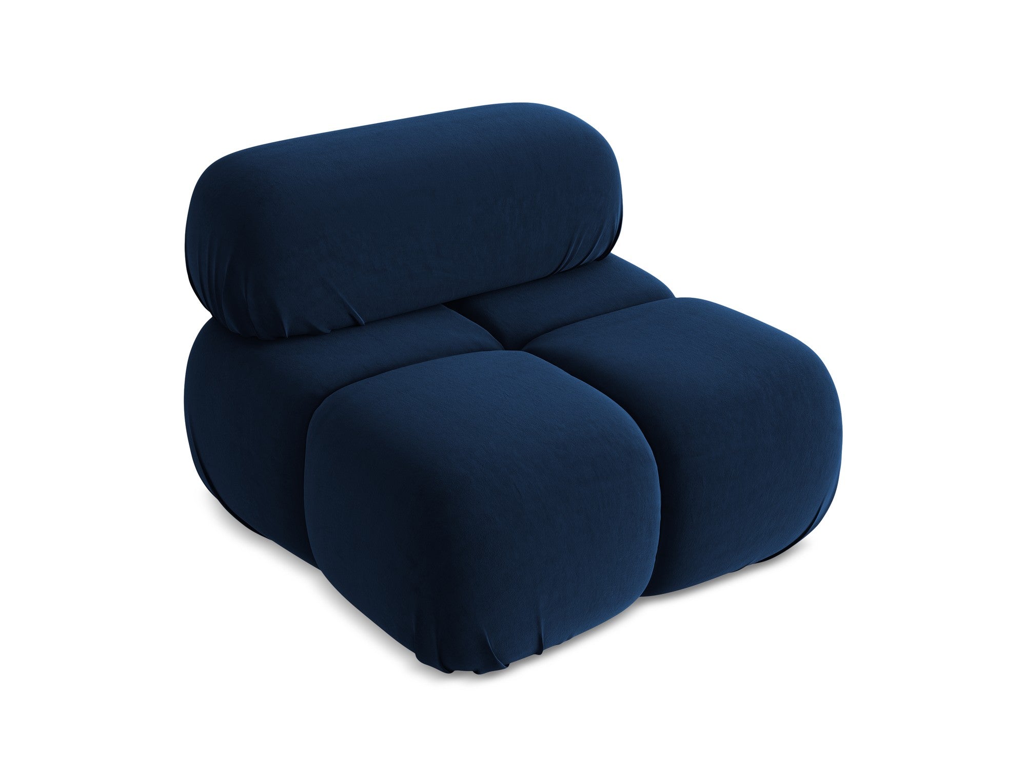 Armchair / velvet module LOKUA royal blue