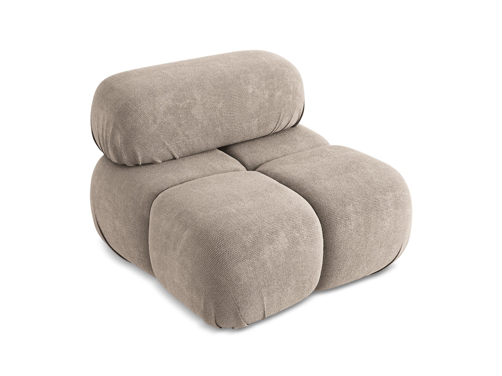 Fauteuil / module LOKUA donkerbeige chenille
