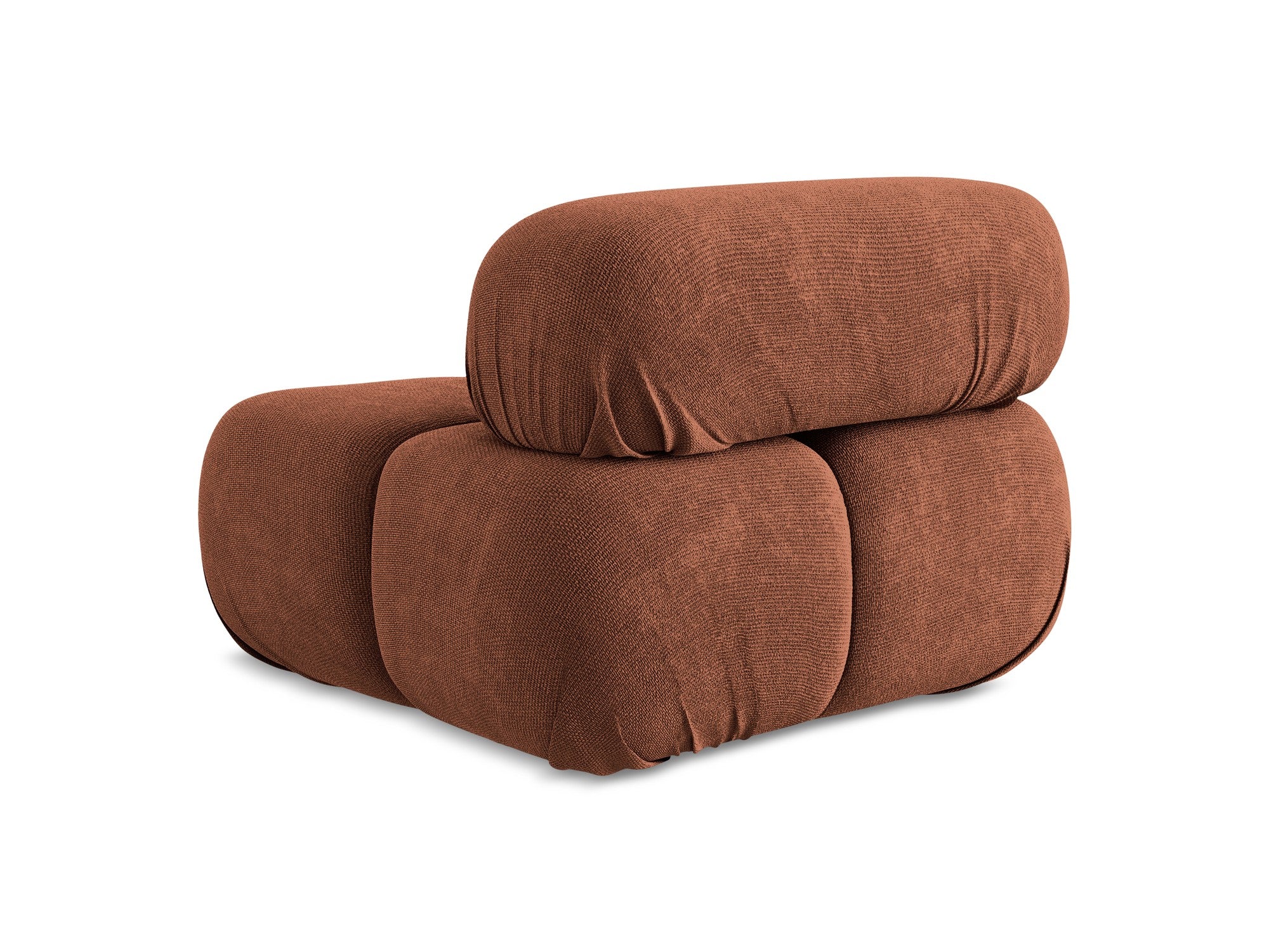 Armchair / module LOKUA terracotta chenille