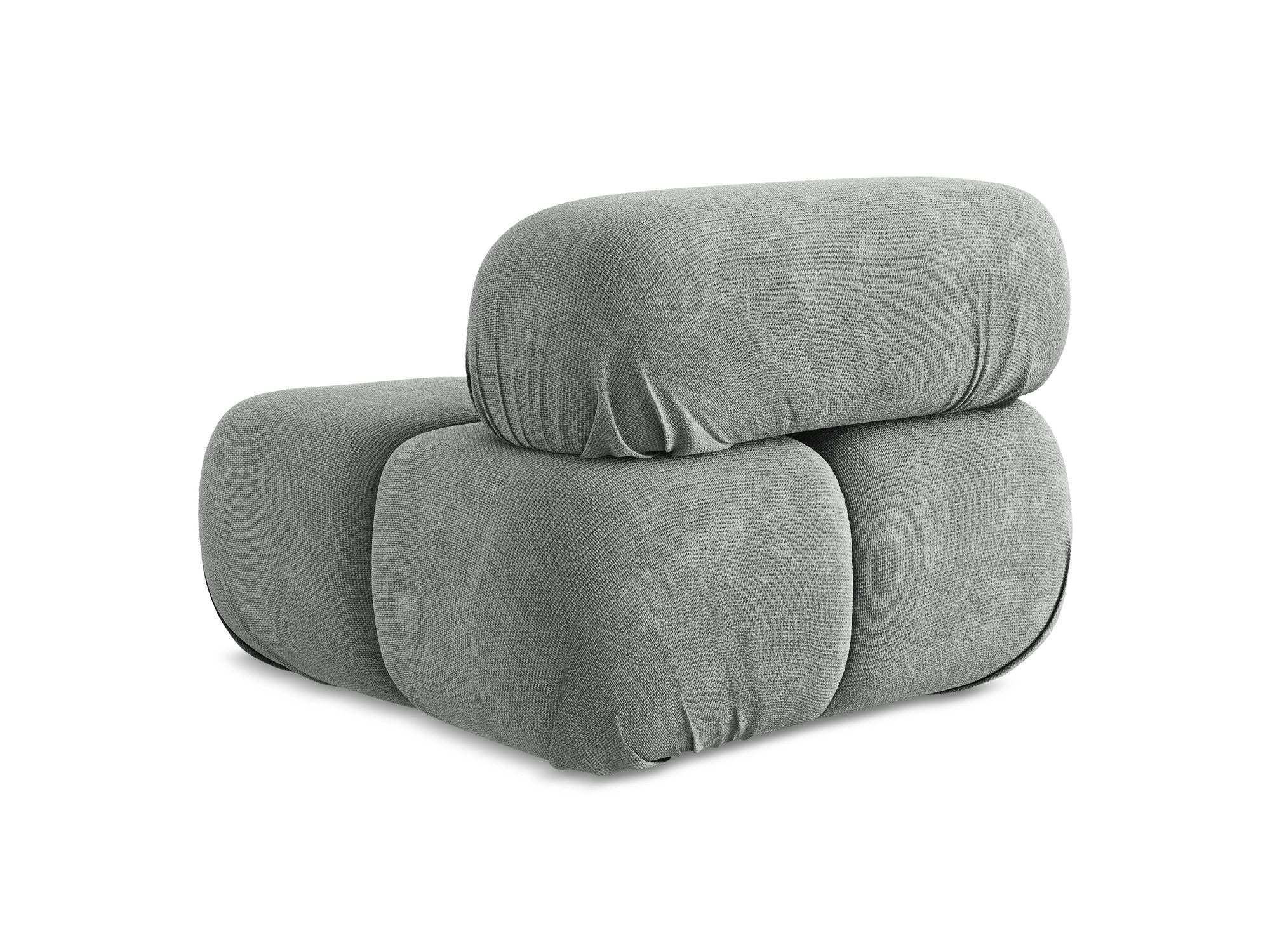 Armchair / module LOKUA gray chenille