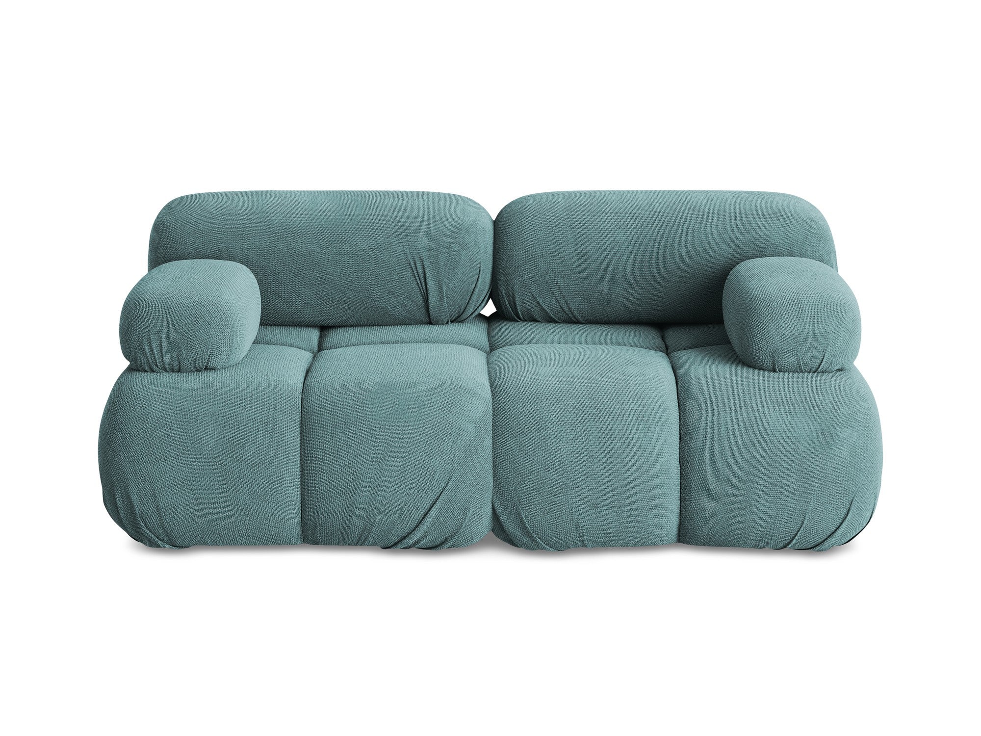 Modulaire 2-zitsbank LOKUA denimblauw chenille