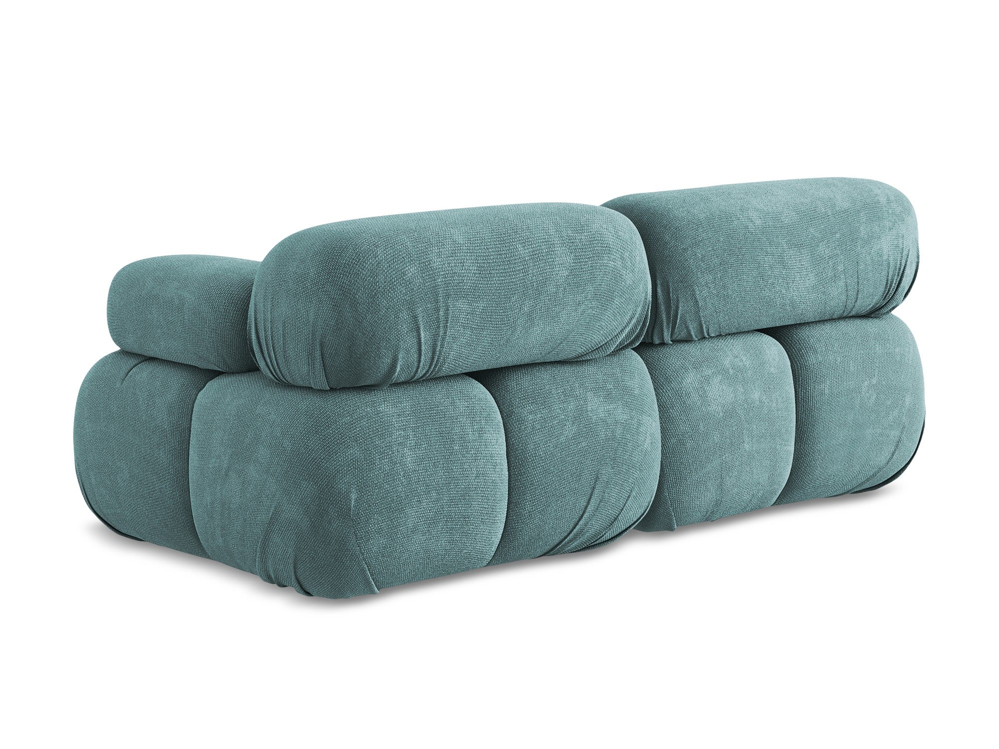 Modulaire 2-zitsbank LOKUA denimblauw chenille