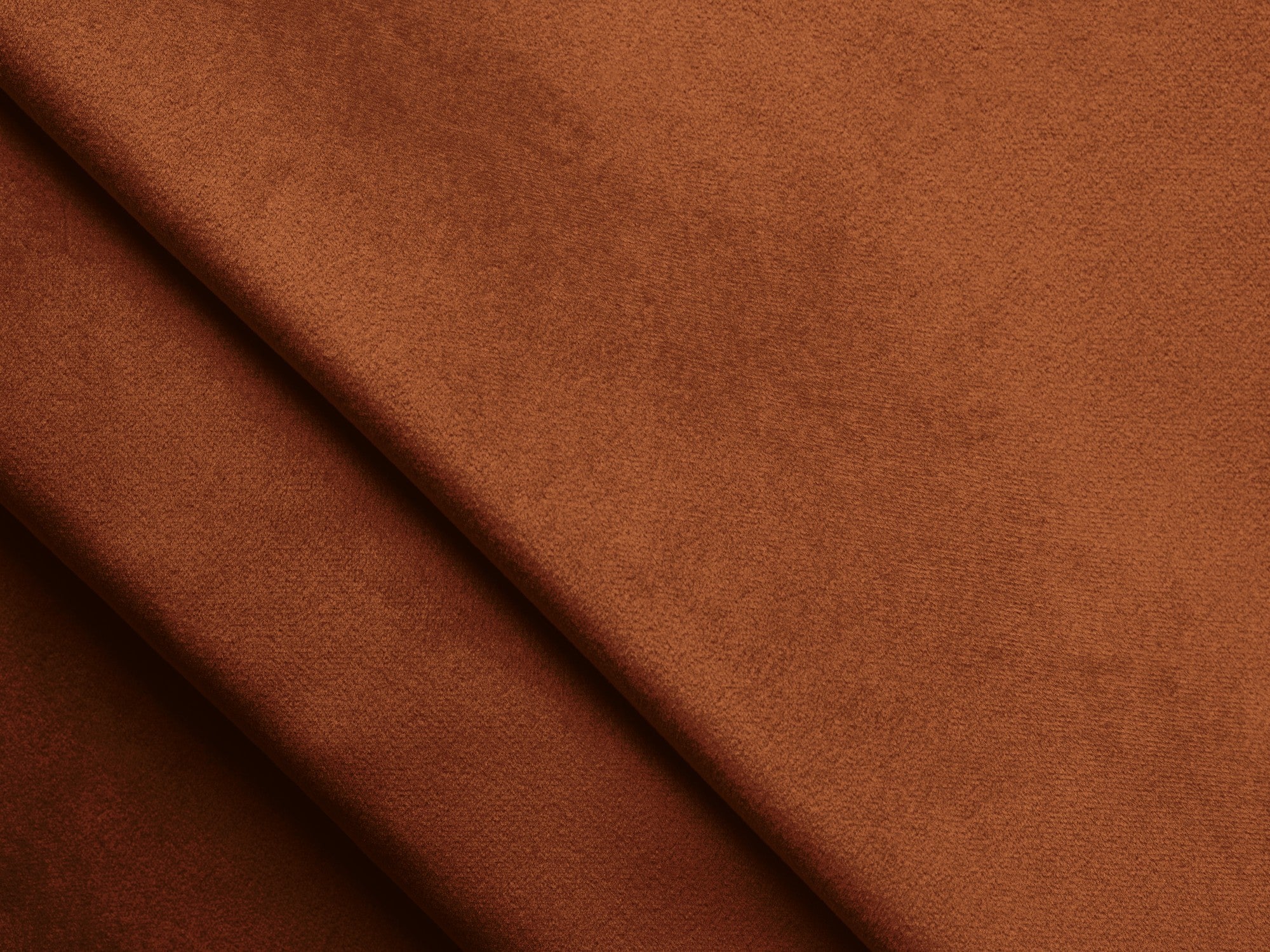 Velvet modular sofa for 3 people LOKUA terracotta