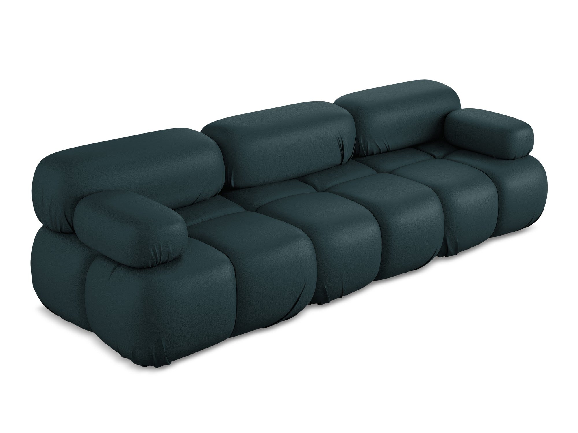 3-seater modular sofa LOKUA in marine eco-leather