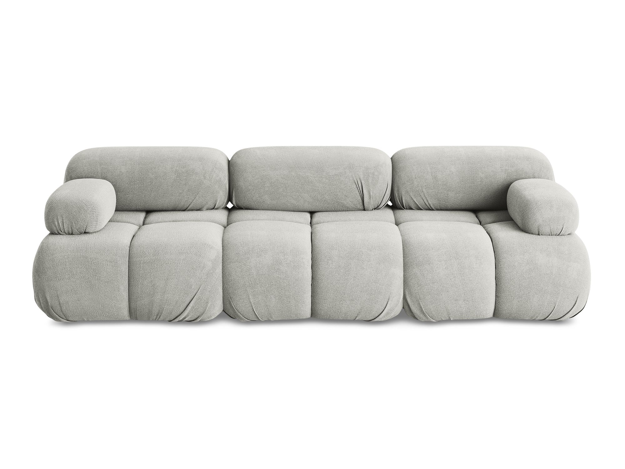 Modular 3-Seater Sofa LOKUA Light Gray Chenille