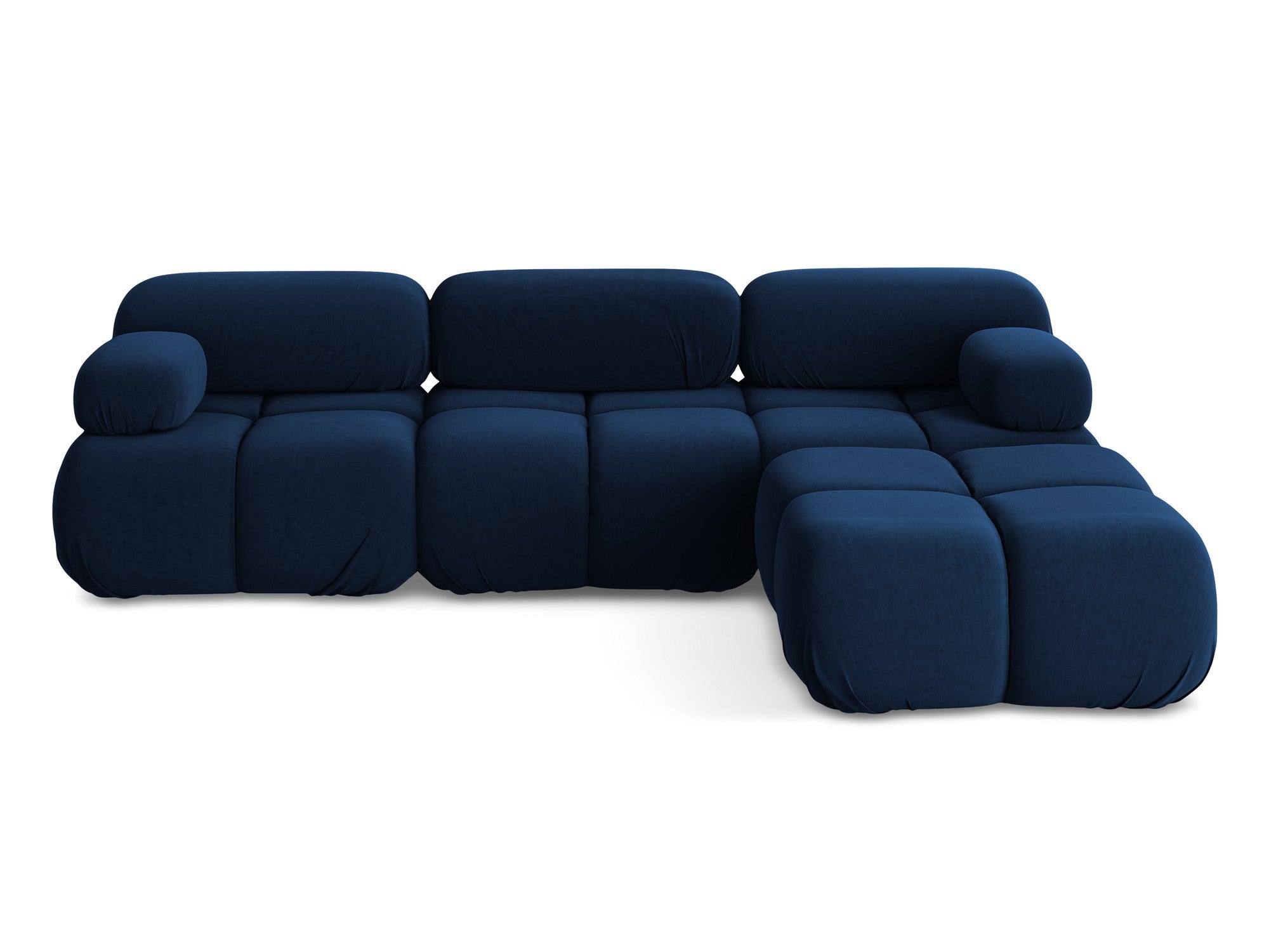 Universal velvet modular corner sofa LOKUA royal blue