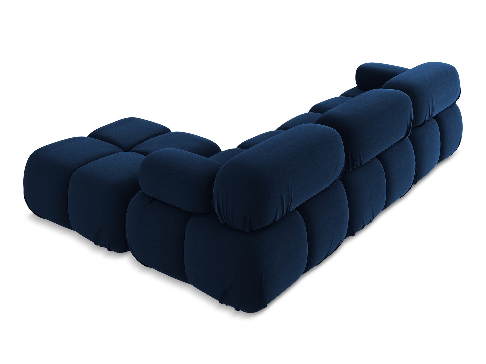 Universal velvet modular corner sofa LOKUA royal blue