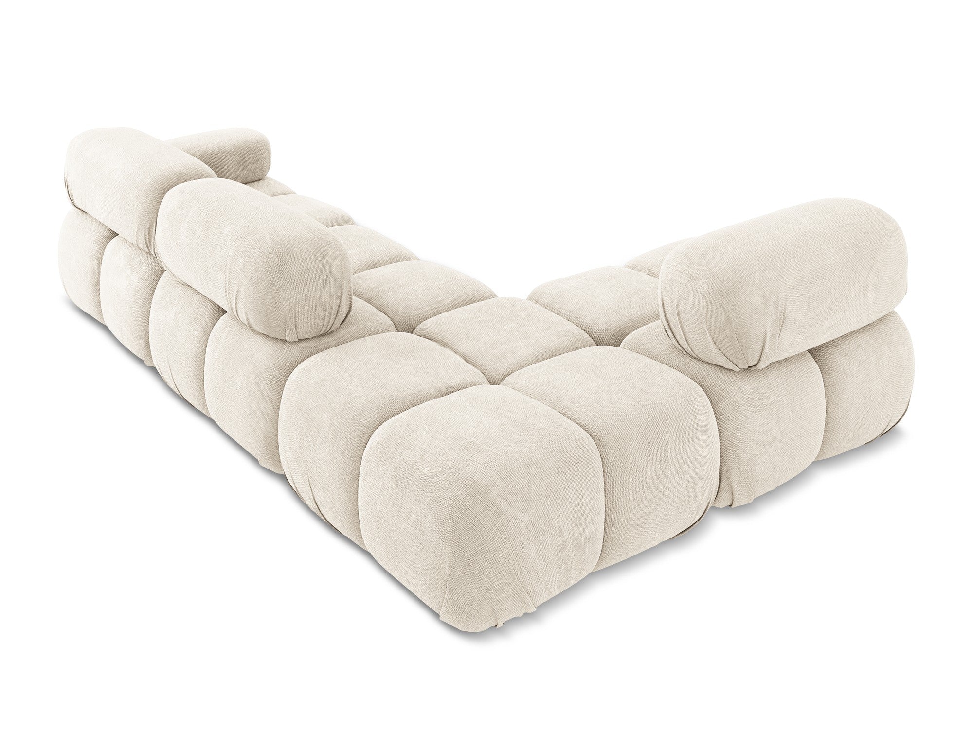 Modulaire linkerhoekbank LOKUA lichtbeige chenille