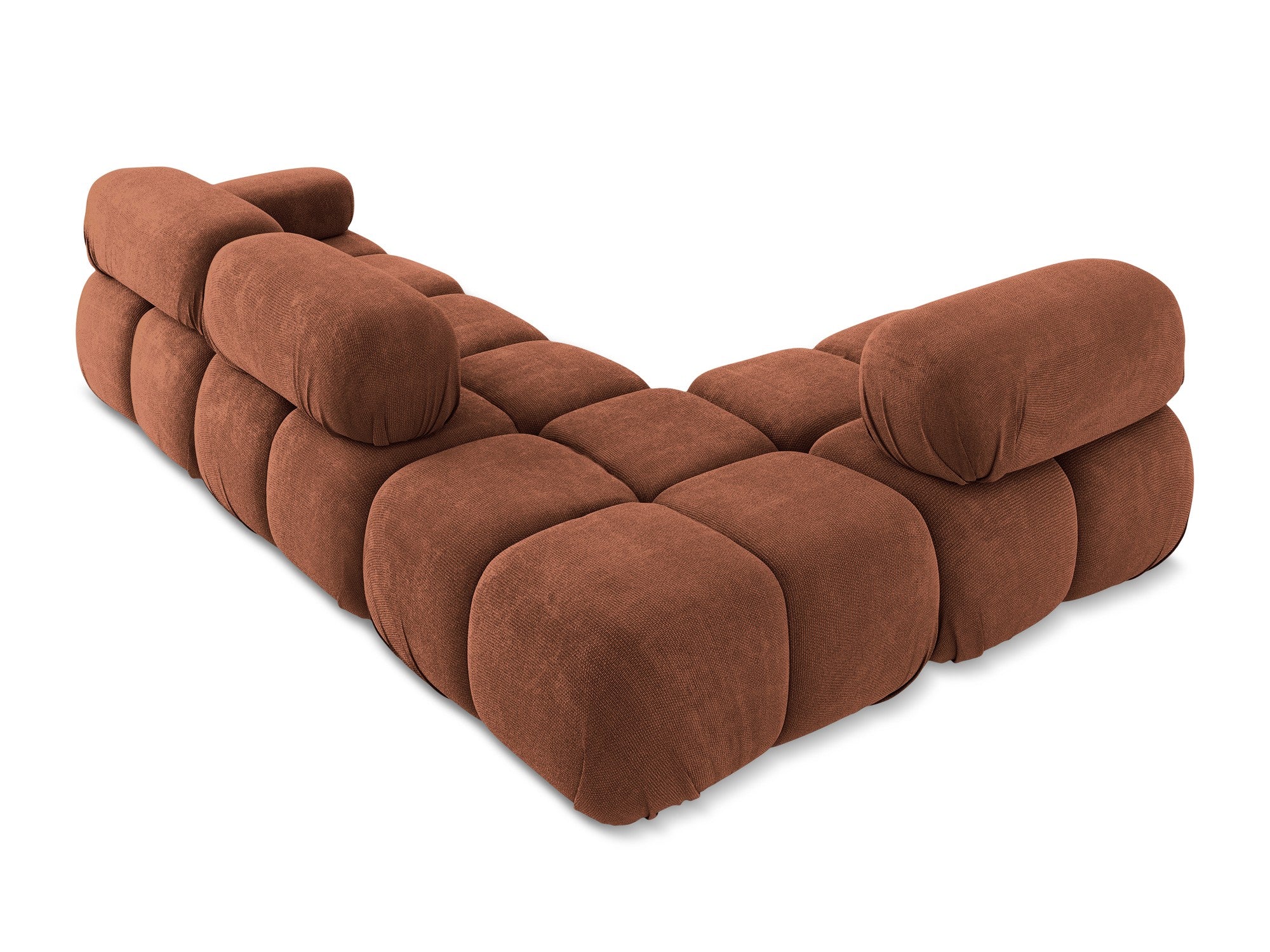 Modulaire linkerhoekbank LOKUA terracotta sjaal