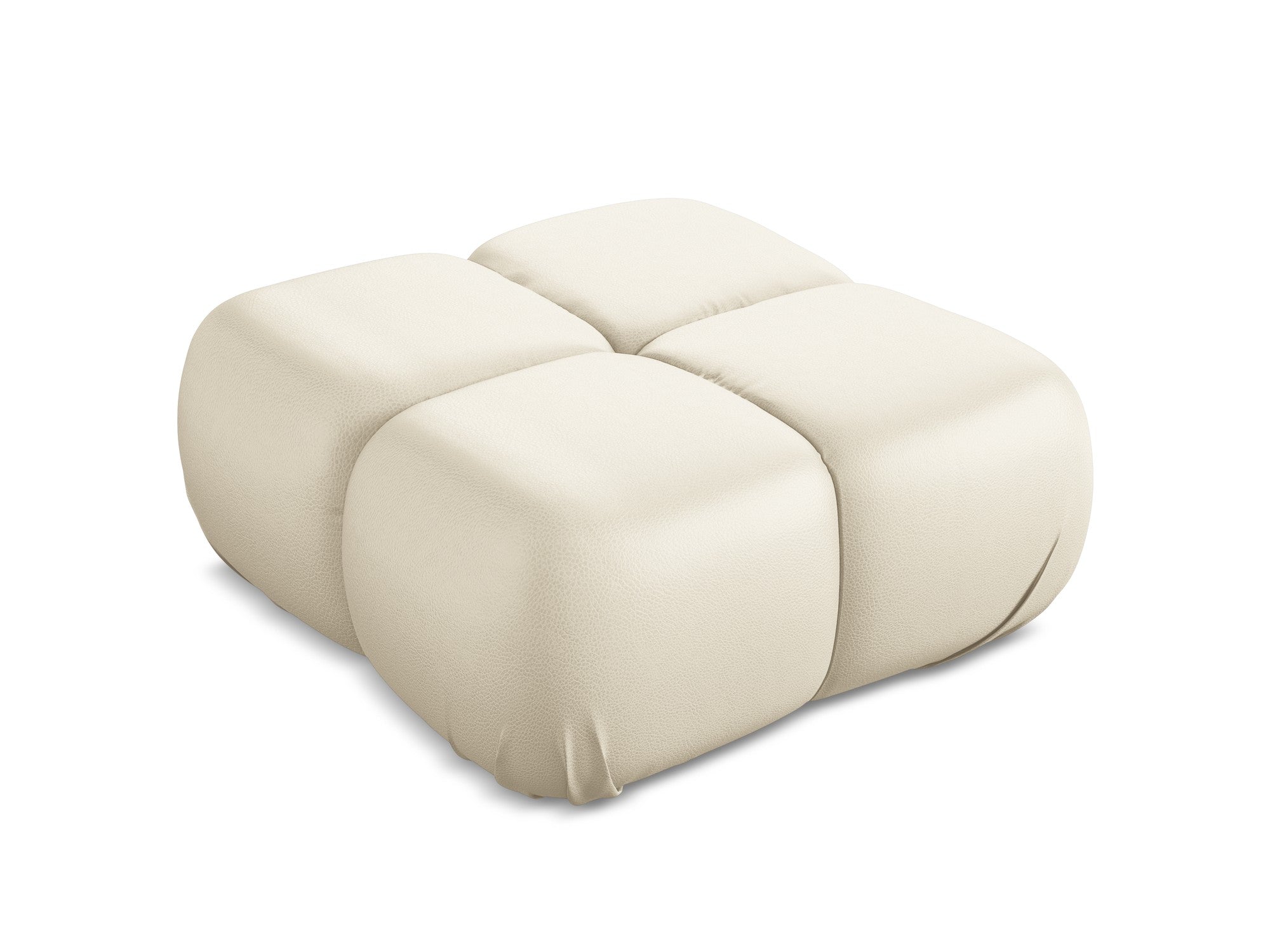 Pouf / module LOKUA light beige eco-leather