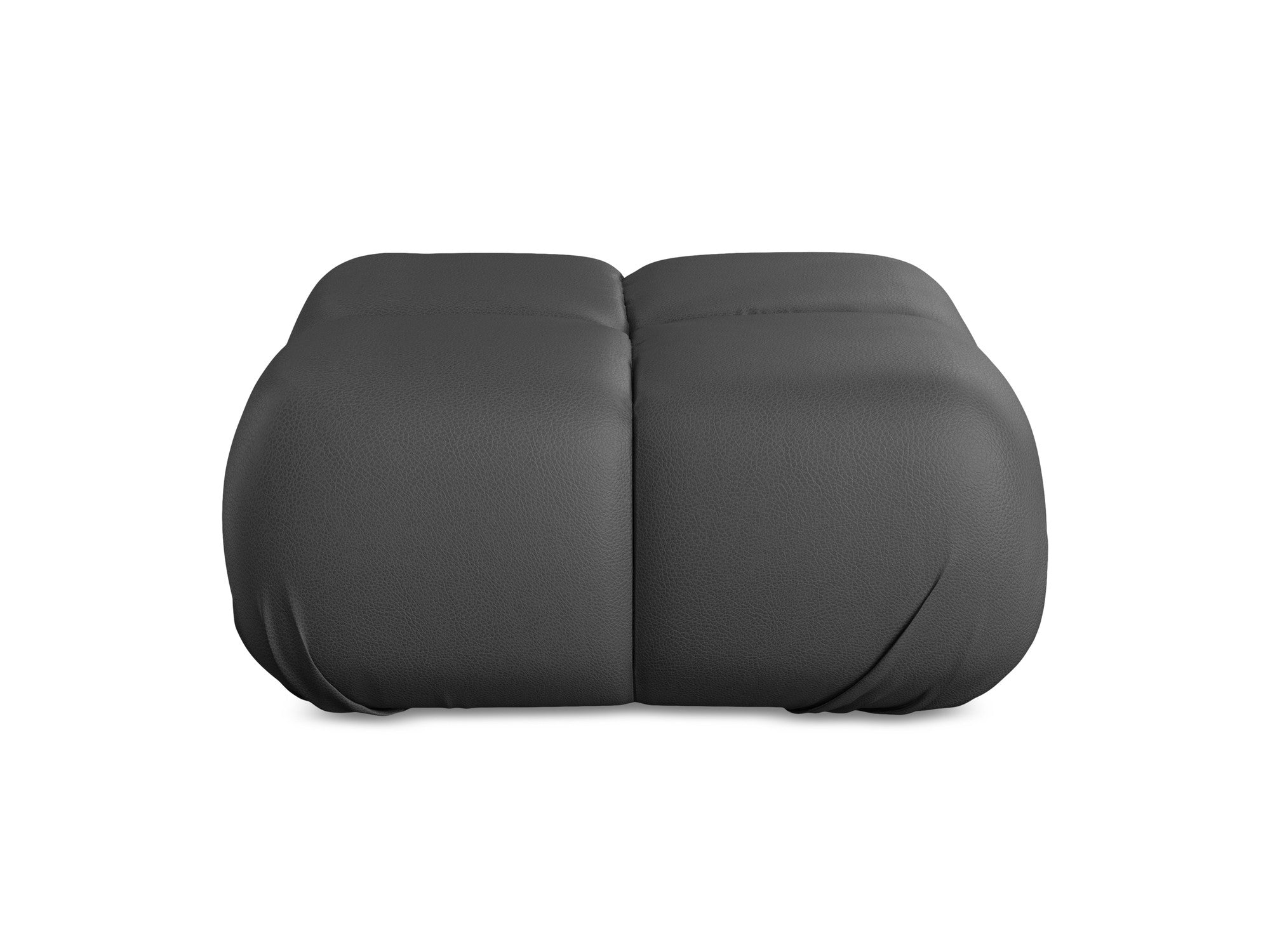 Pouf / module LOKUA gray eco-leather
