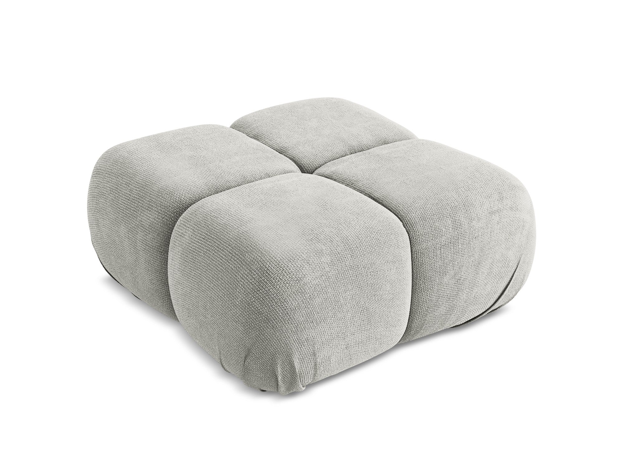 Hocker / Modul LOKUA hellgrau Chenille