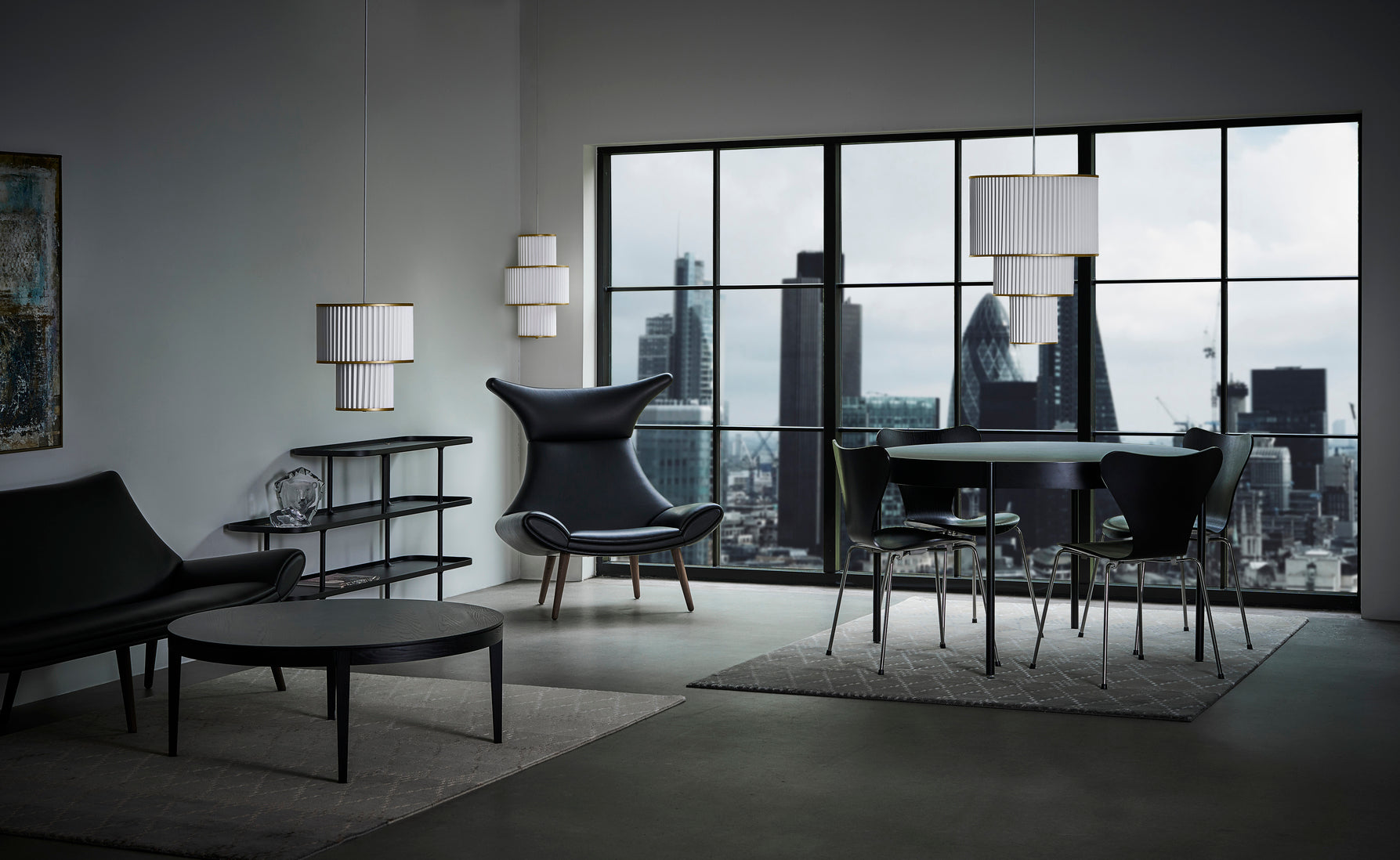 Hanglamp MODEL 112 PLIVELLO wit met goud