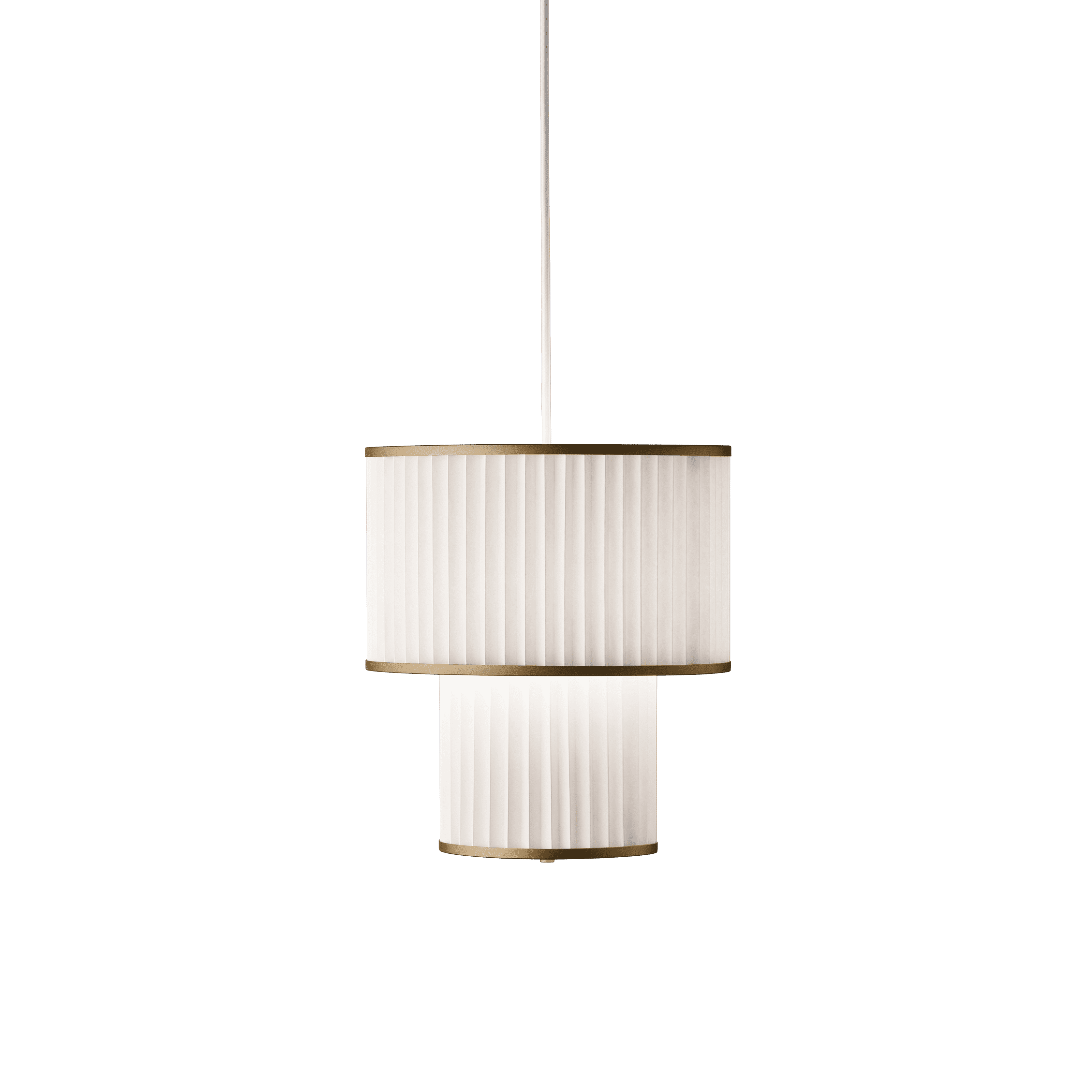 Lampa wisząca MODEL 110 PLIVELLO biały ze złotym – Le Klint
