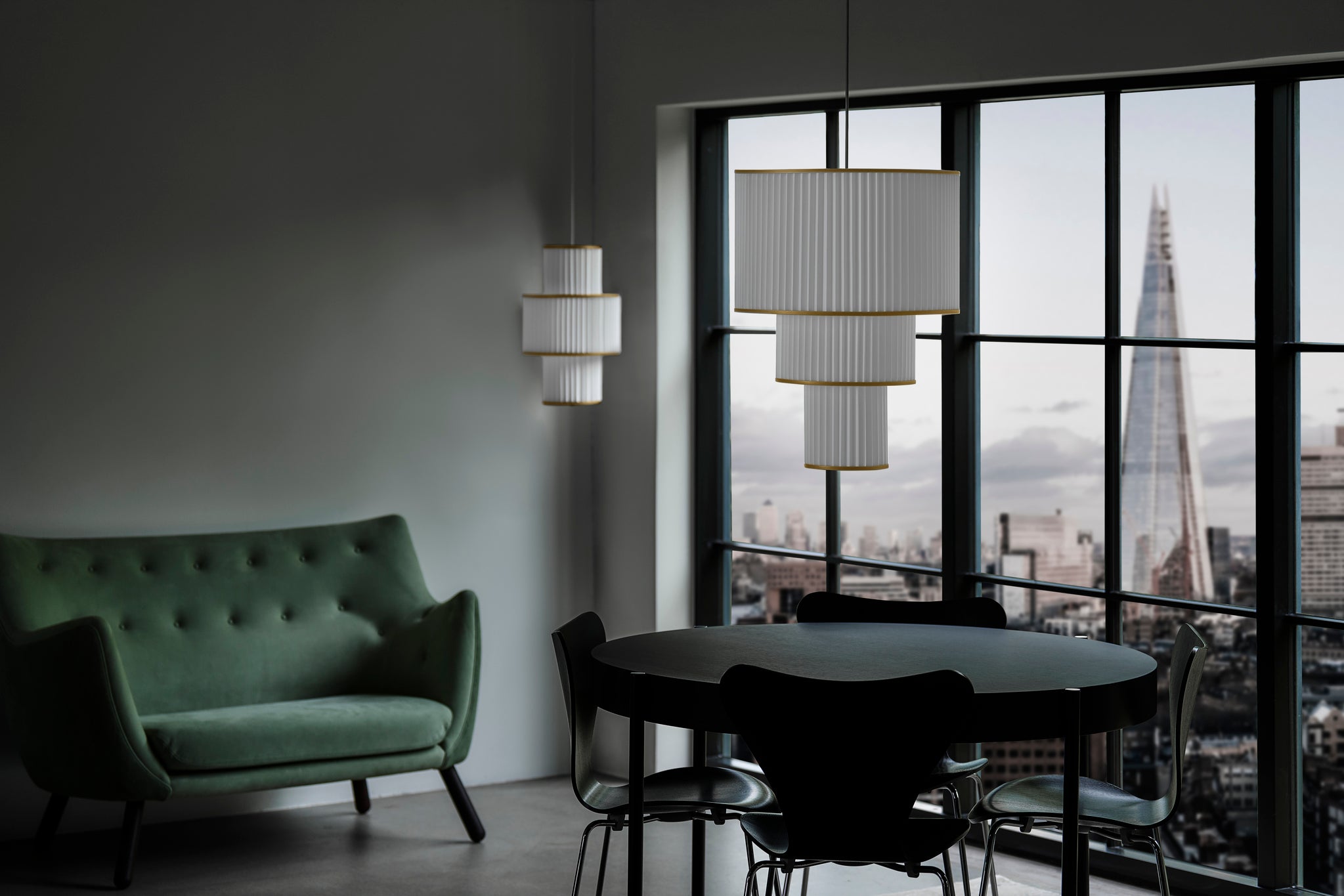 Hanglamp MODEL 111 PLIVELLO wit met goud