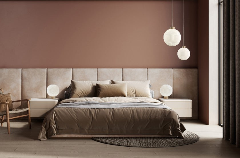 Tafellamp MODEL 375 wit met lichte eiken basis