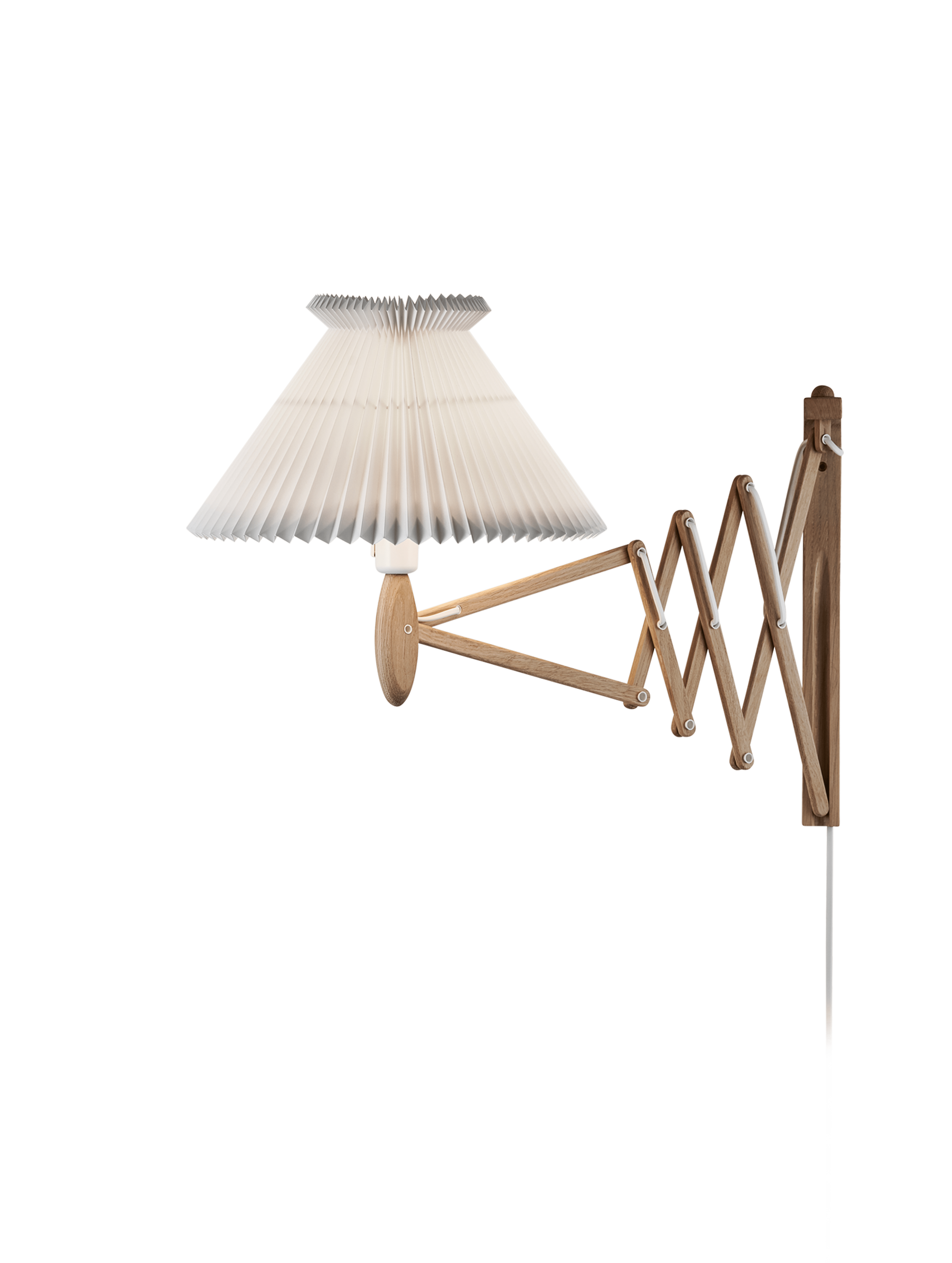 Wall Lamp MODEL 234 6/21 SAX white with light oak base