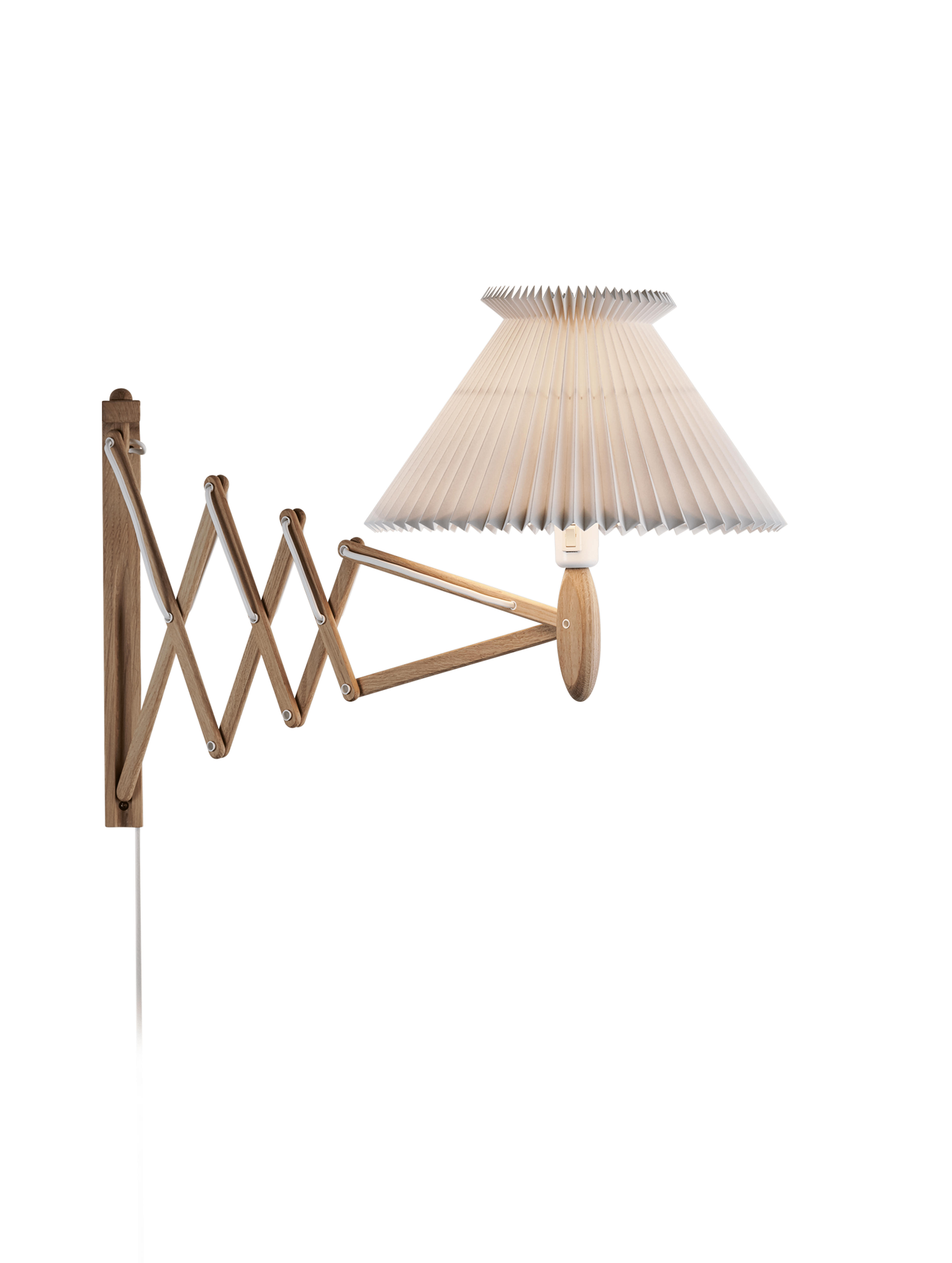 Wall Lamp MODEL 234 6/21 SAX white with light oak base