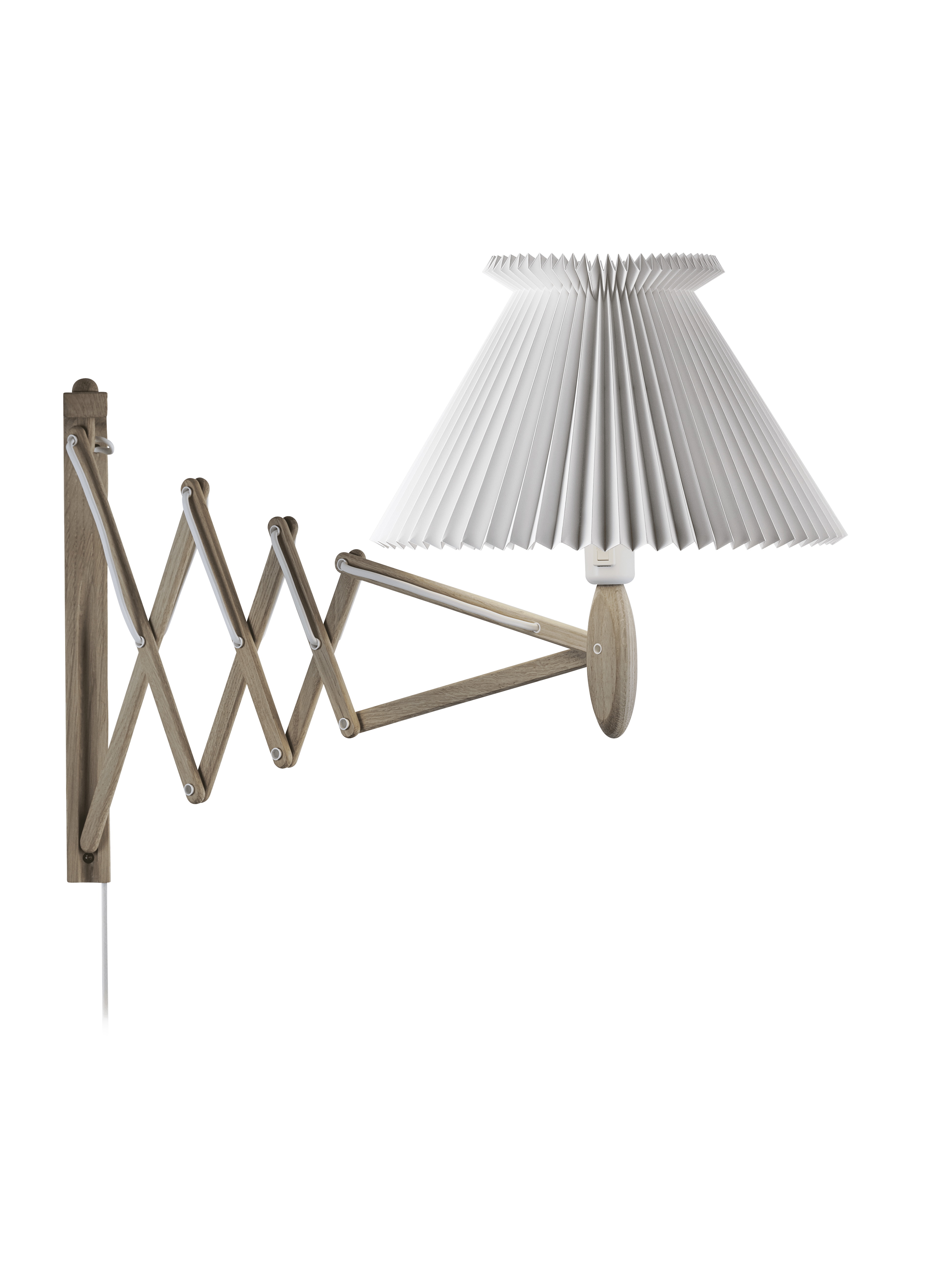 Wall Lamp MODEL 234 6/21 SAX white with light oak base