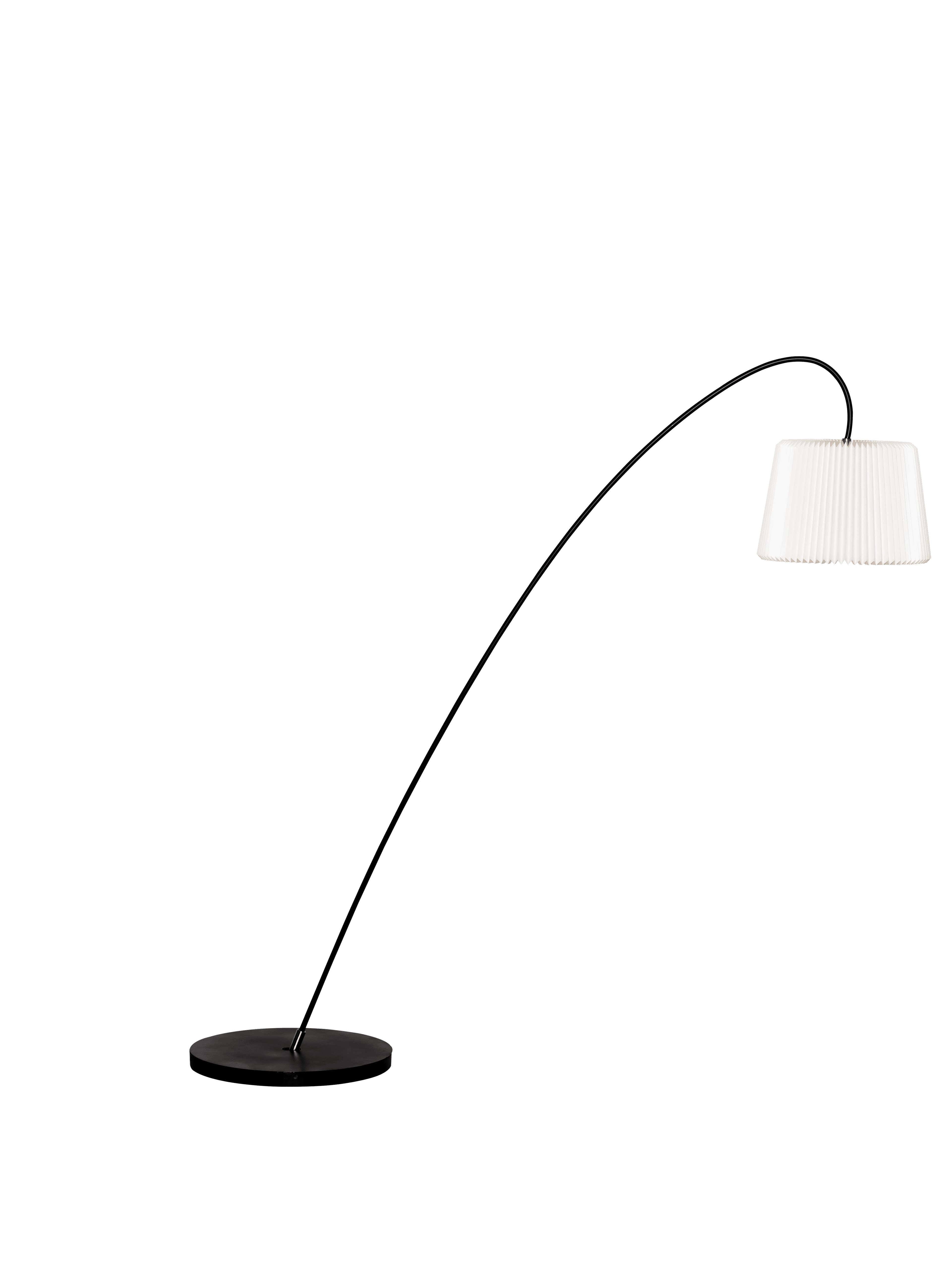 Vloerlamp MODEL 320 SNEEUWBLOEM wit met zwarte voet