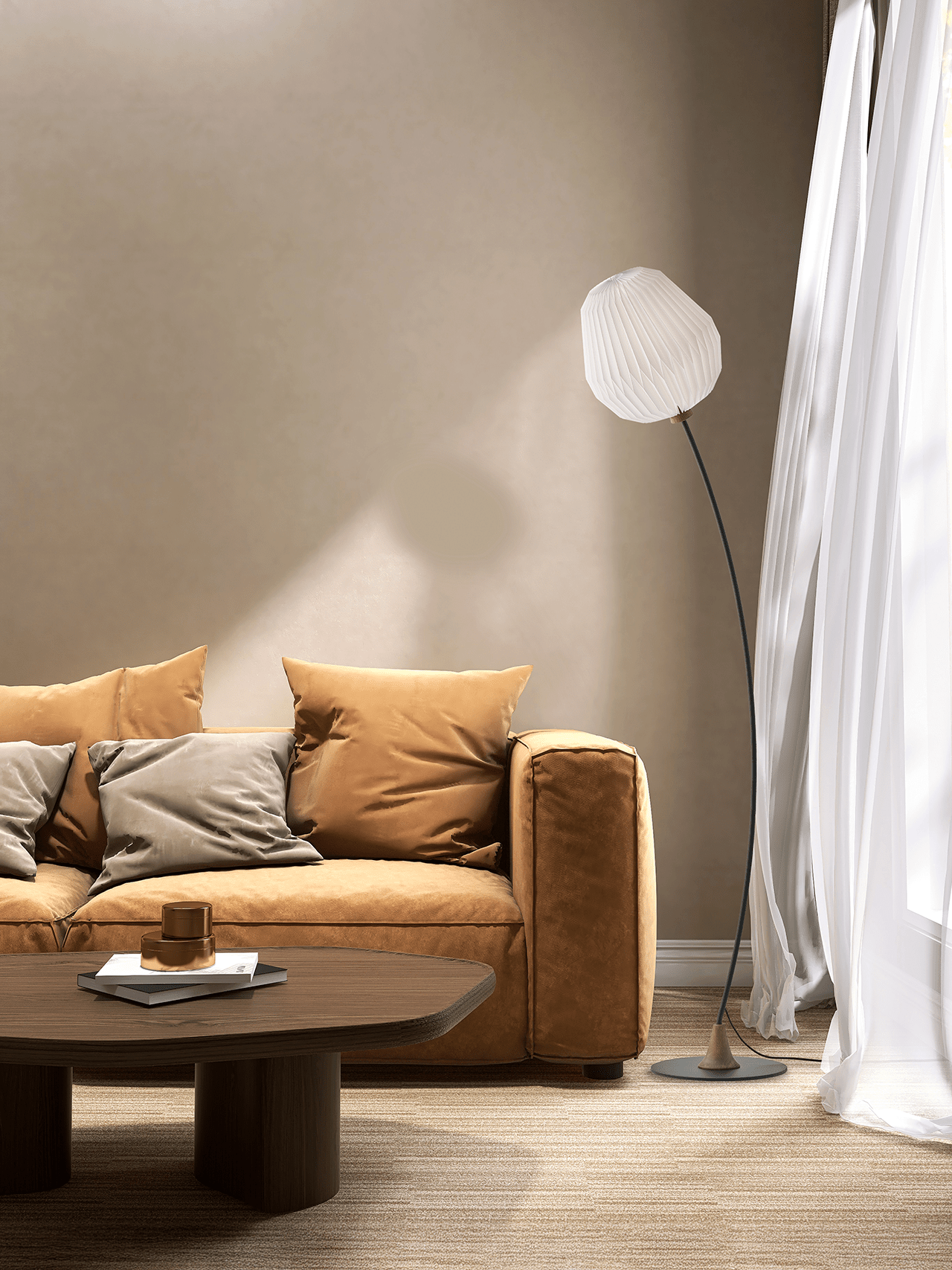 Stehlampe MODELL 330 BOUQUET weiß