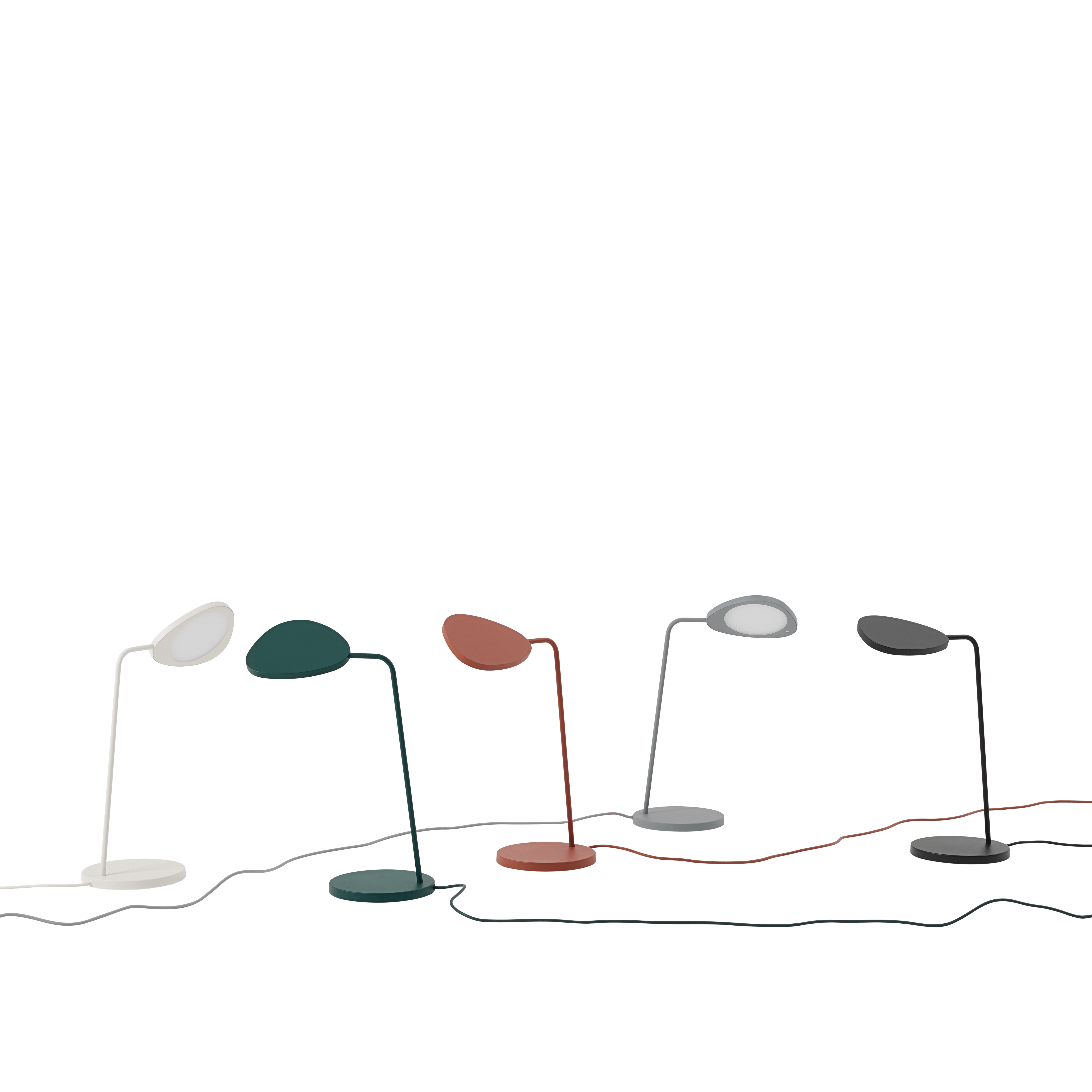 Lampa stołowa LEAF ceglany