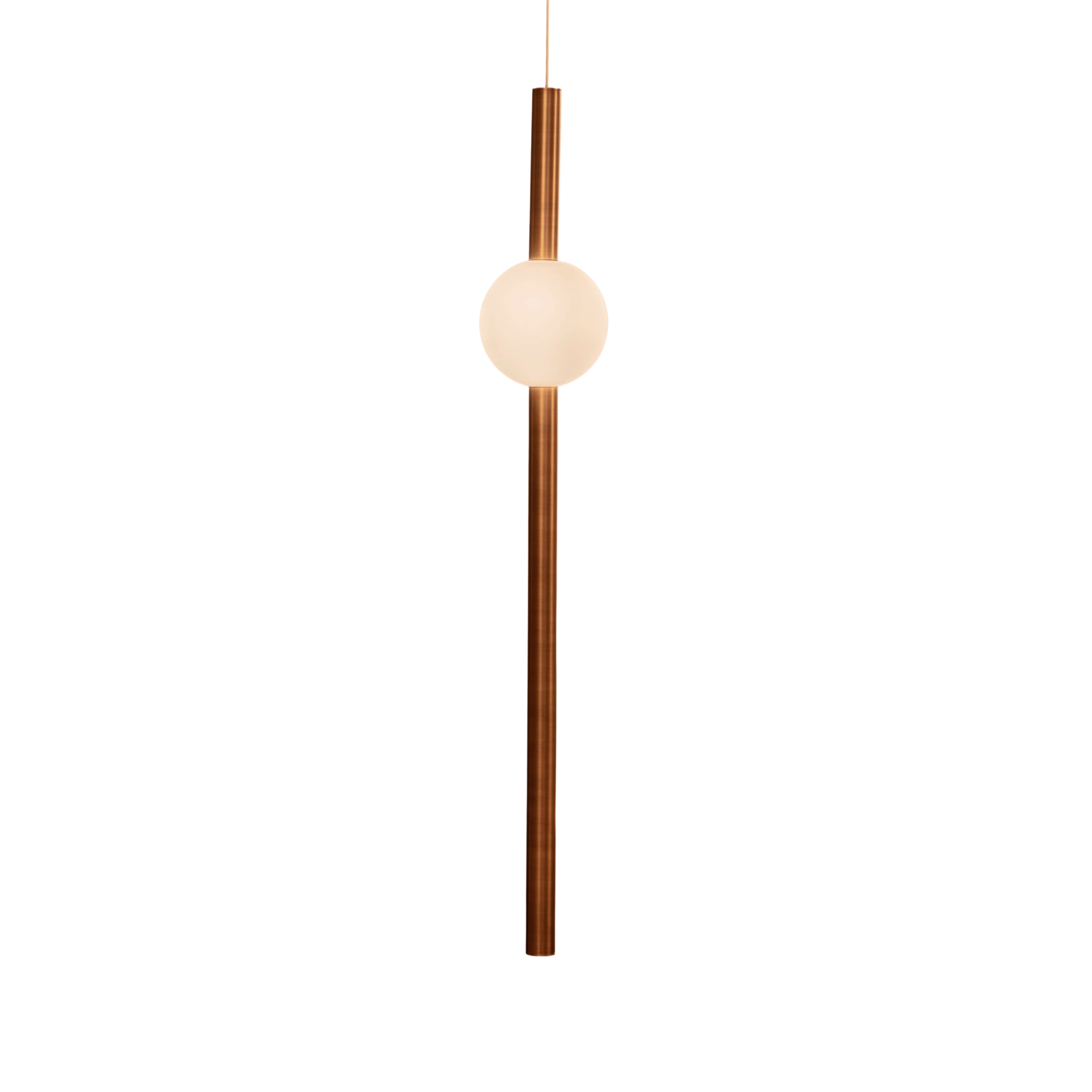 Hanglamp ORION GLOBE gepolijst verouderd messing