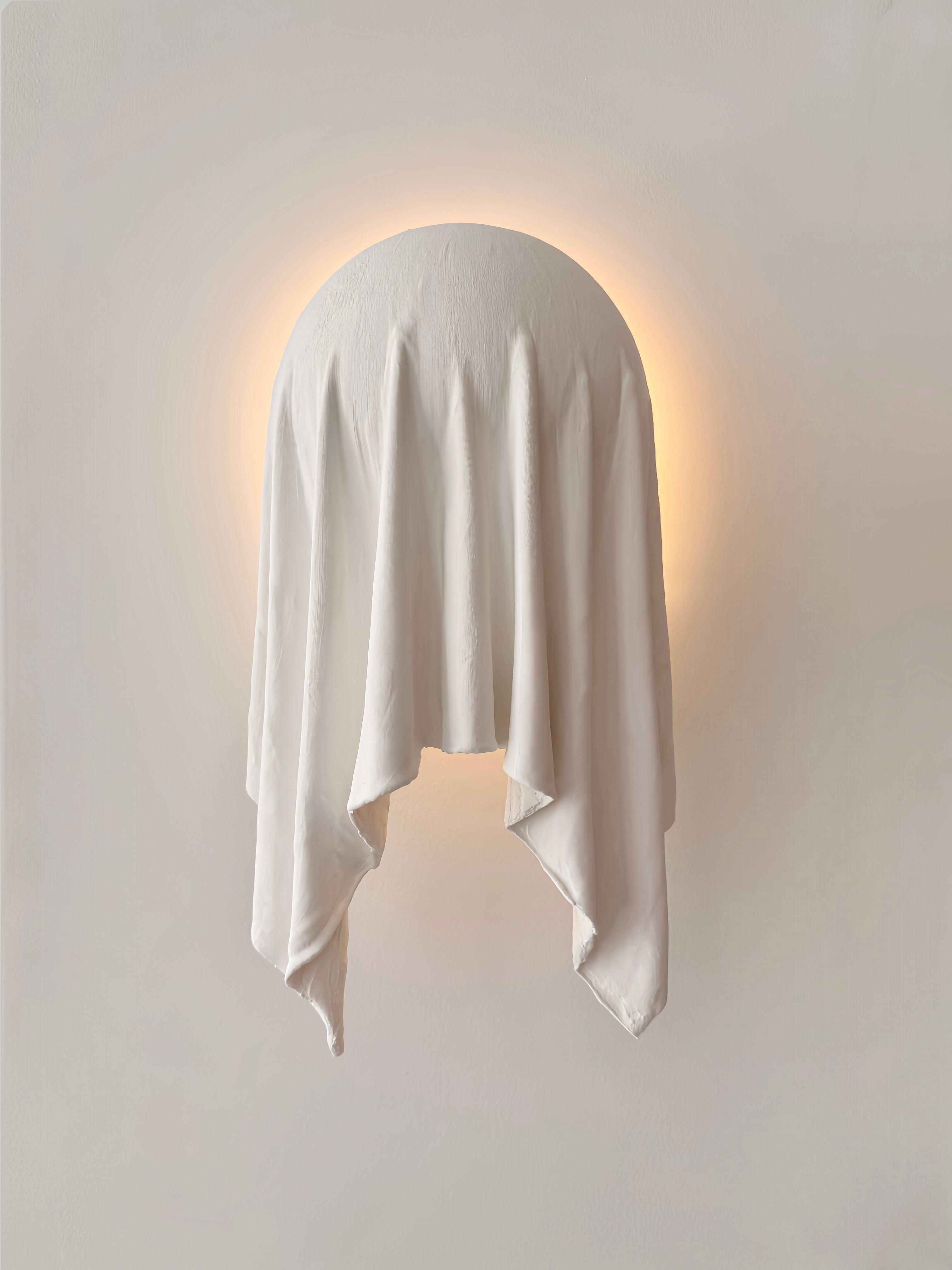 Wandlamp REQUIEM stof en gips