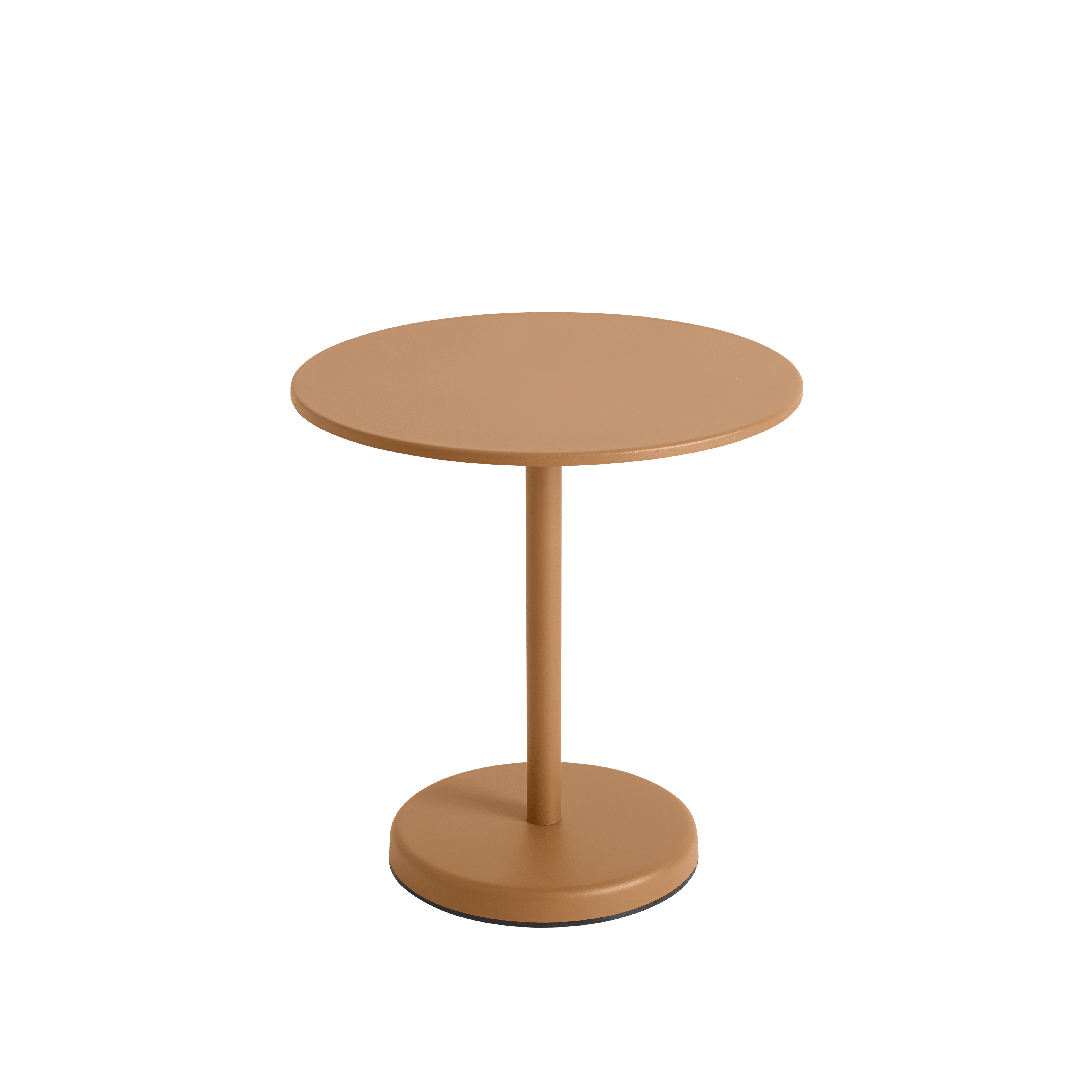 Ronde buitenbar tafel LINEAR oranje staal