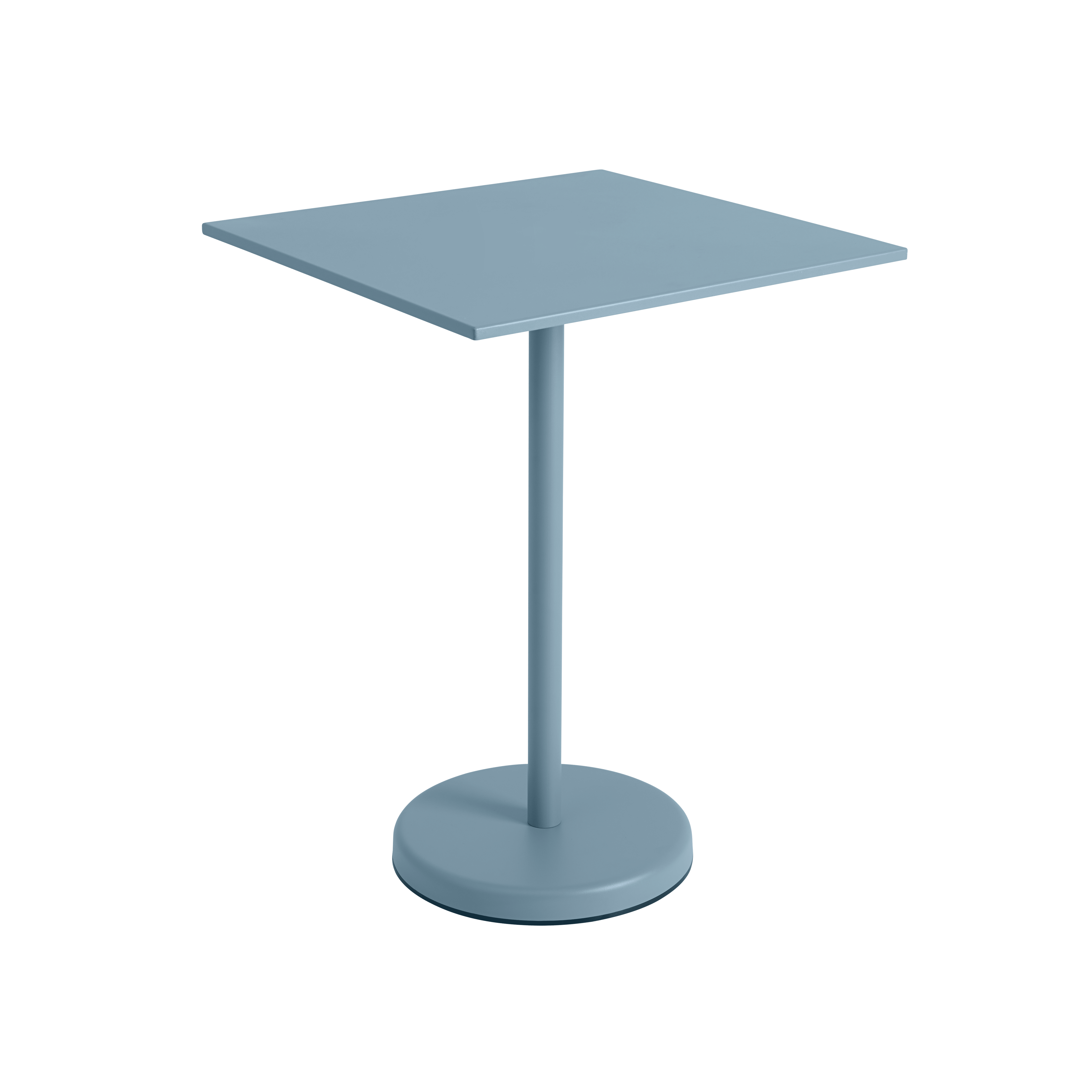 Buitenbar tafel LINEAR blauwe staal