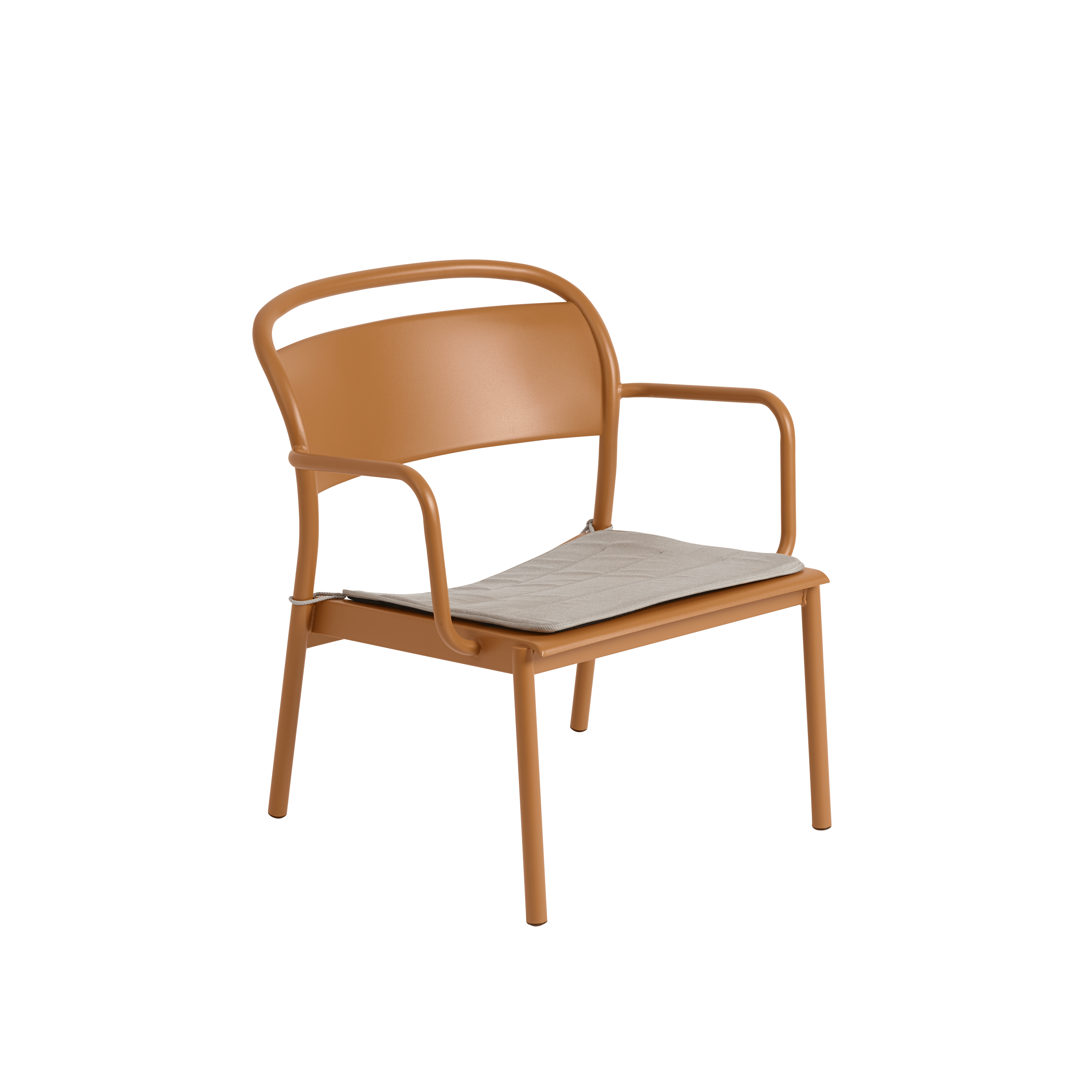 Buitenfauteuil LINEAR oranje staal