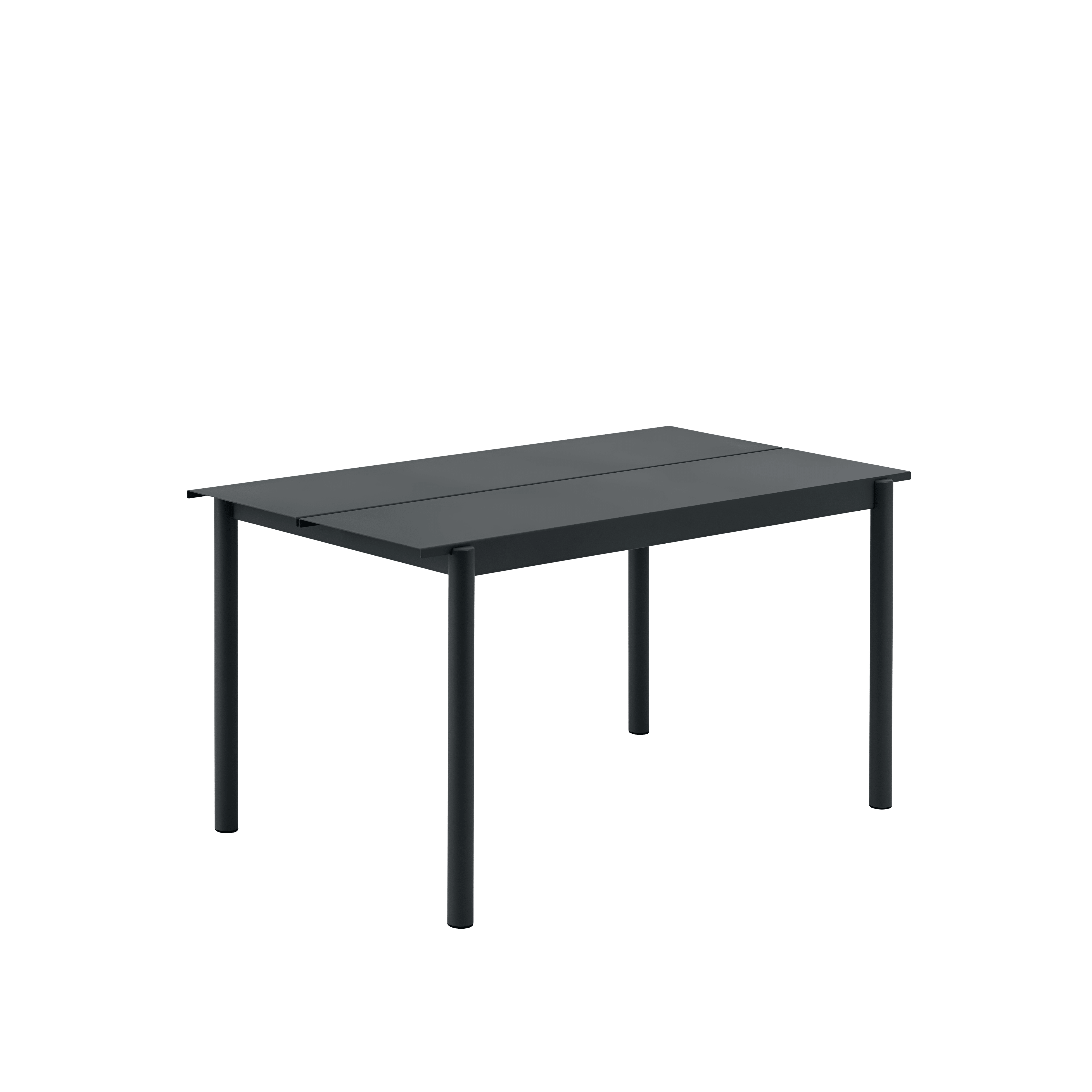 Buiten tafel LINEAR zwarte staal