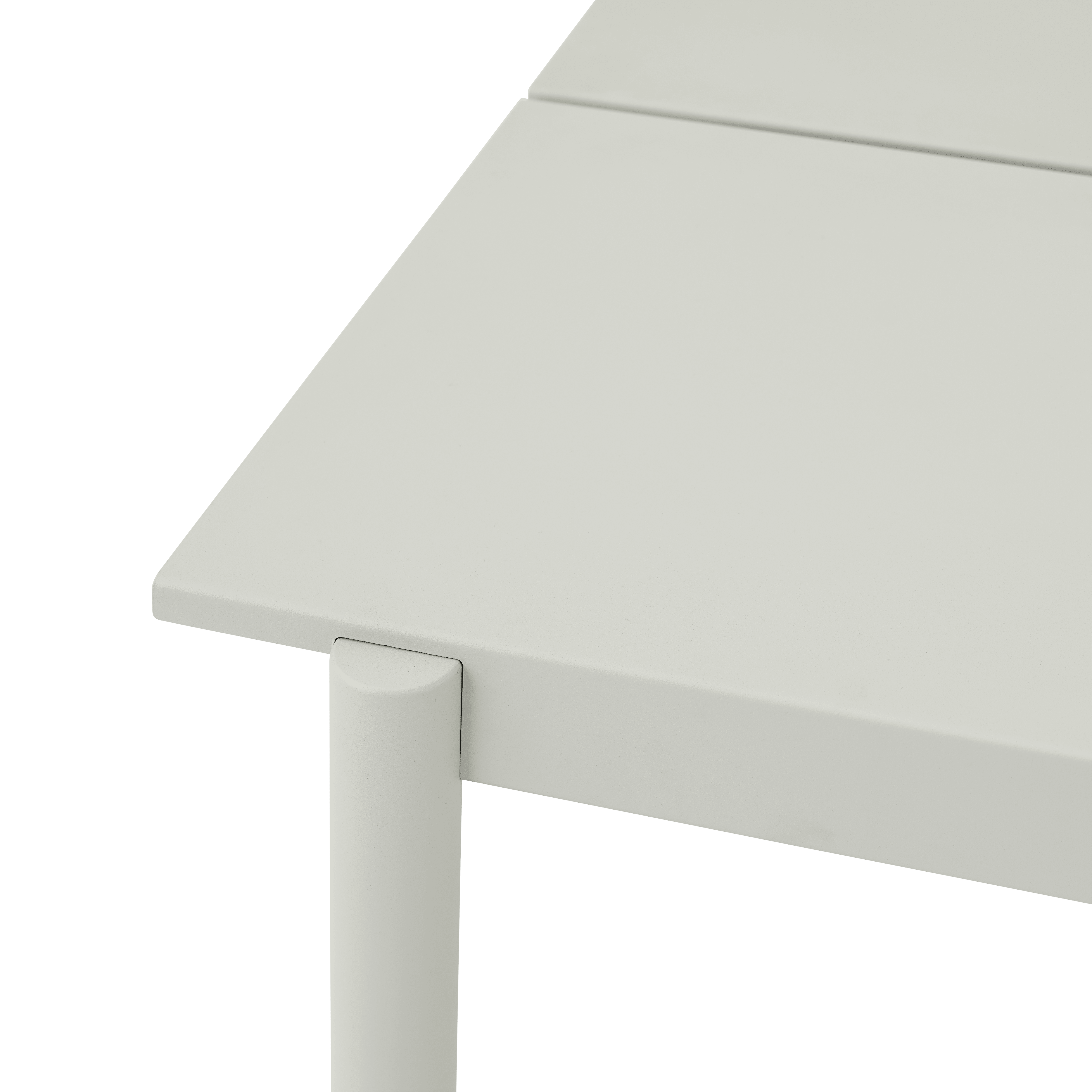 Buiten tafel LINEAR grijs staal