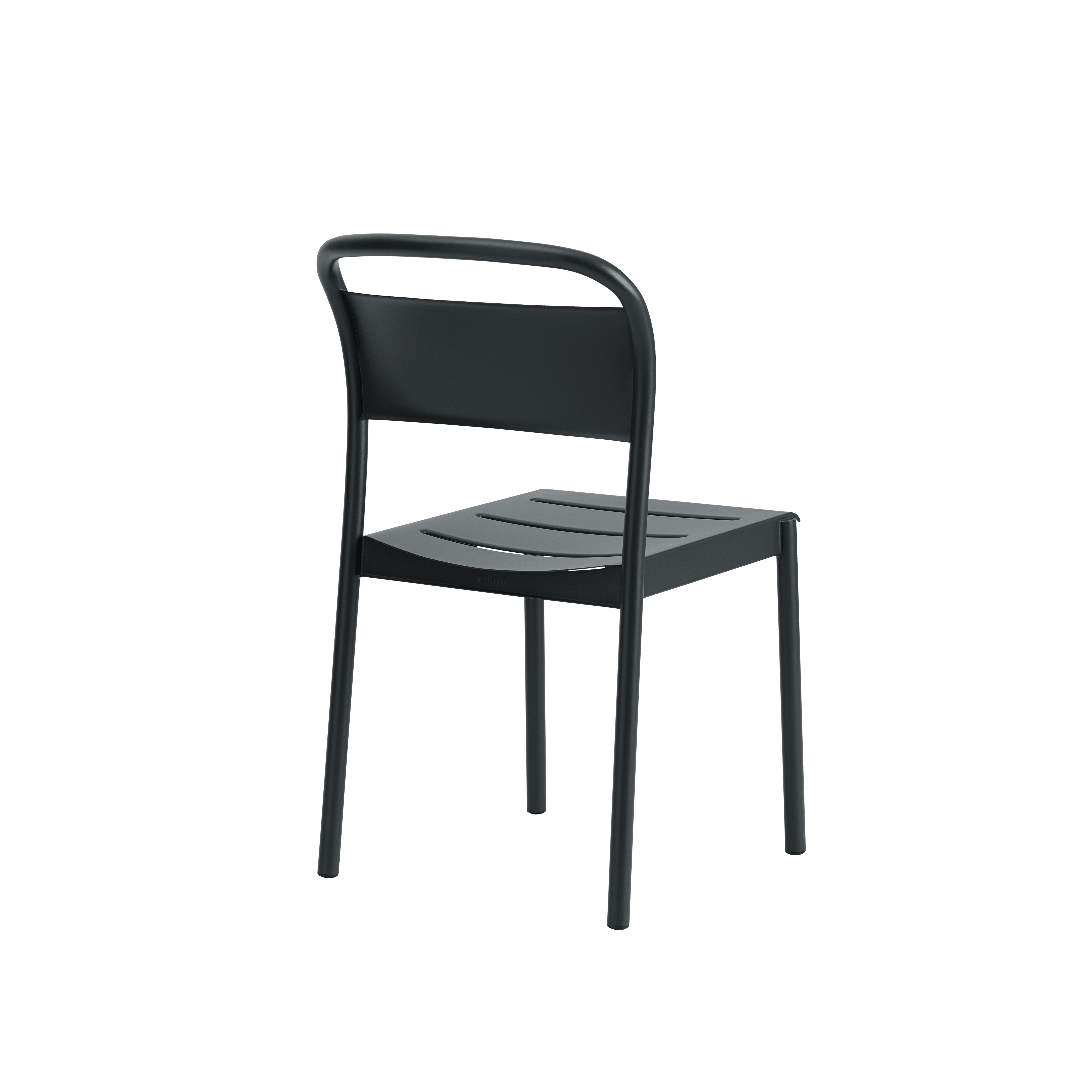 Buitenstoel LINEAR zwart staal
